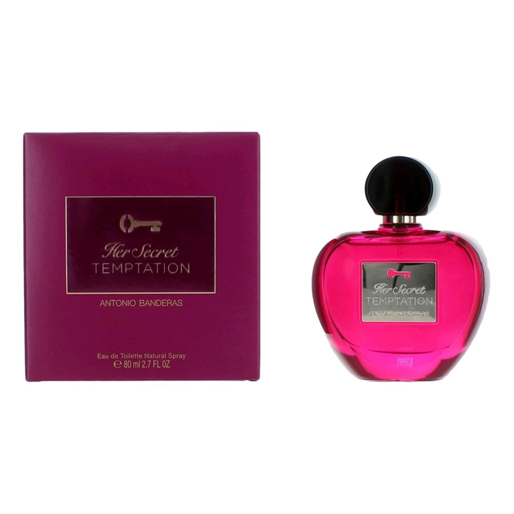 Her Secret Temptation by Antonio Banderas, 2.7 oz EDT Spray for Women by Antonio Banderas