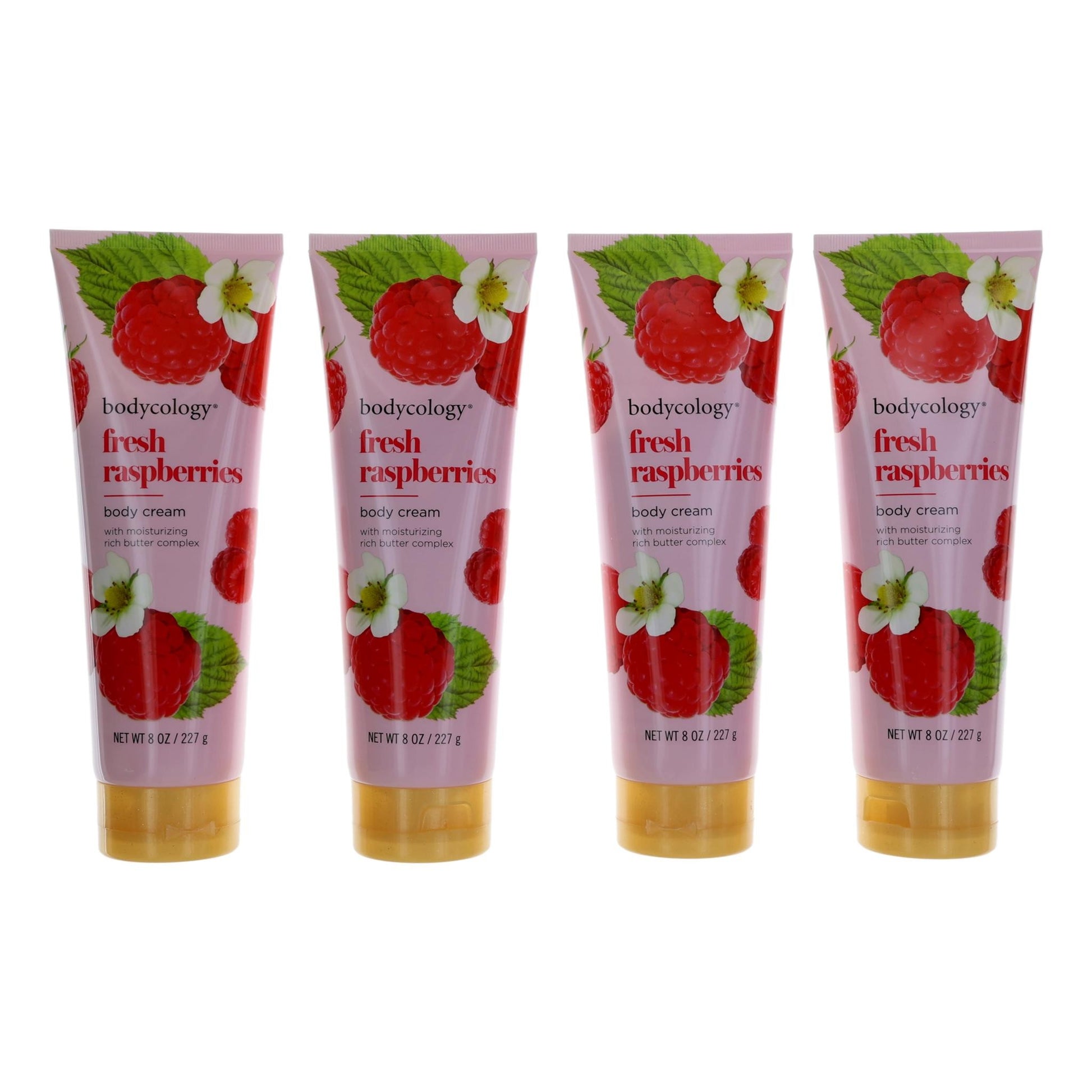 Fresh Raspberries by Bodycology, 4 Pack 8oz Moisturizing Body Cream women by Bodycology