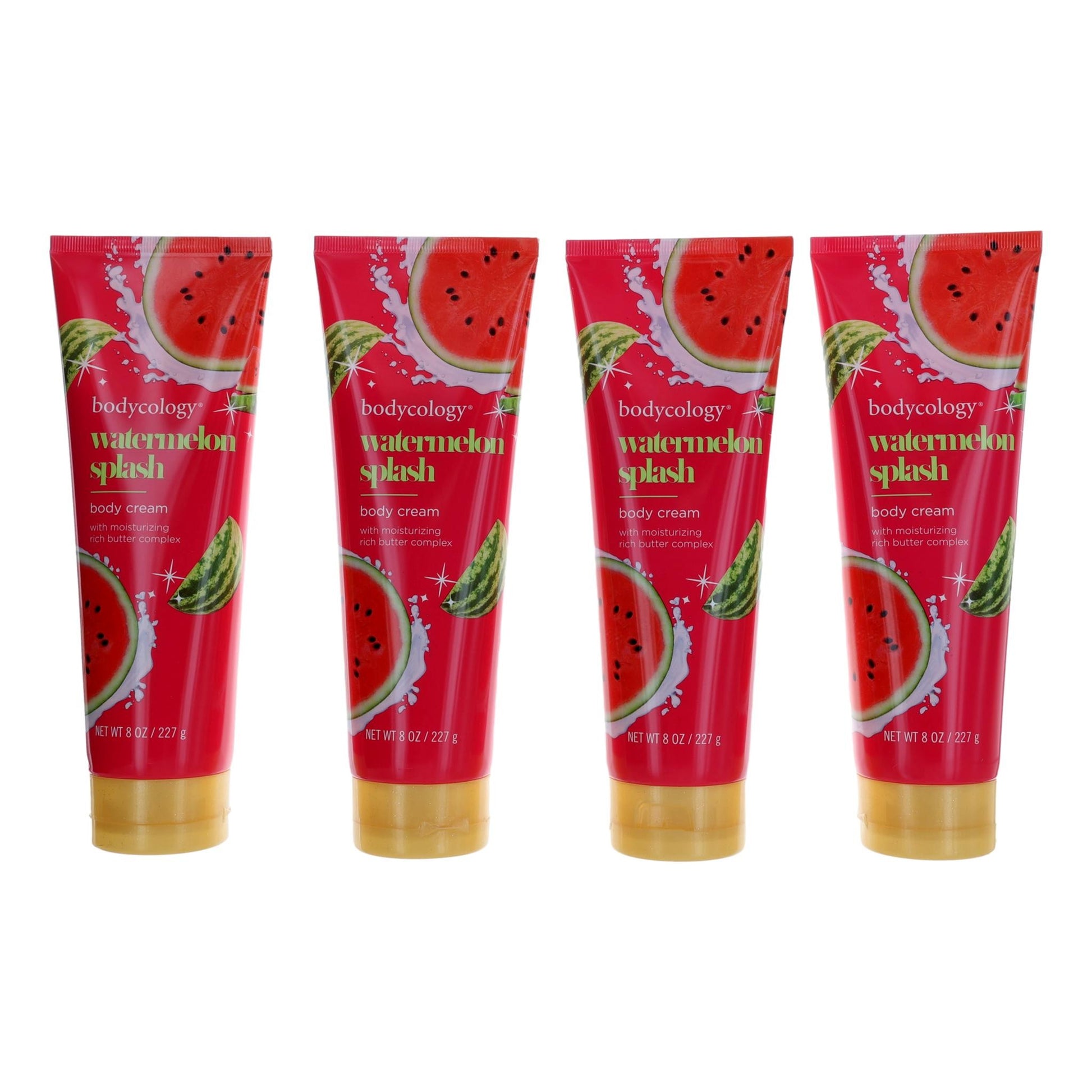 Watermelon Splash by Bodycology, 4 Pack 8oz Moisturizing Body Cream women by Bodycology