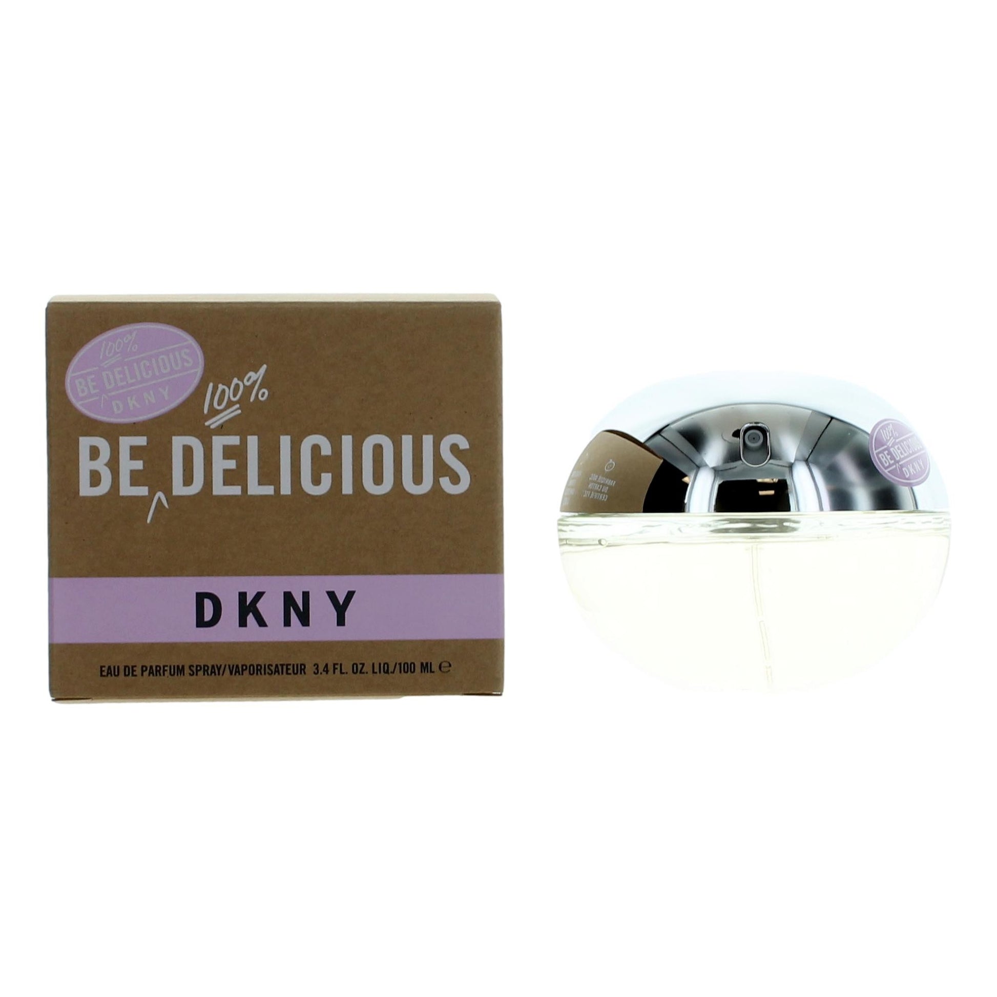 Be 100 pct Delicious DKNY by Donna Karan, 3.4 oz EDP Spray for Women by Donna Karan