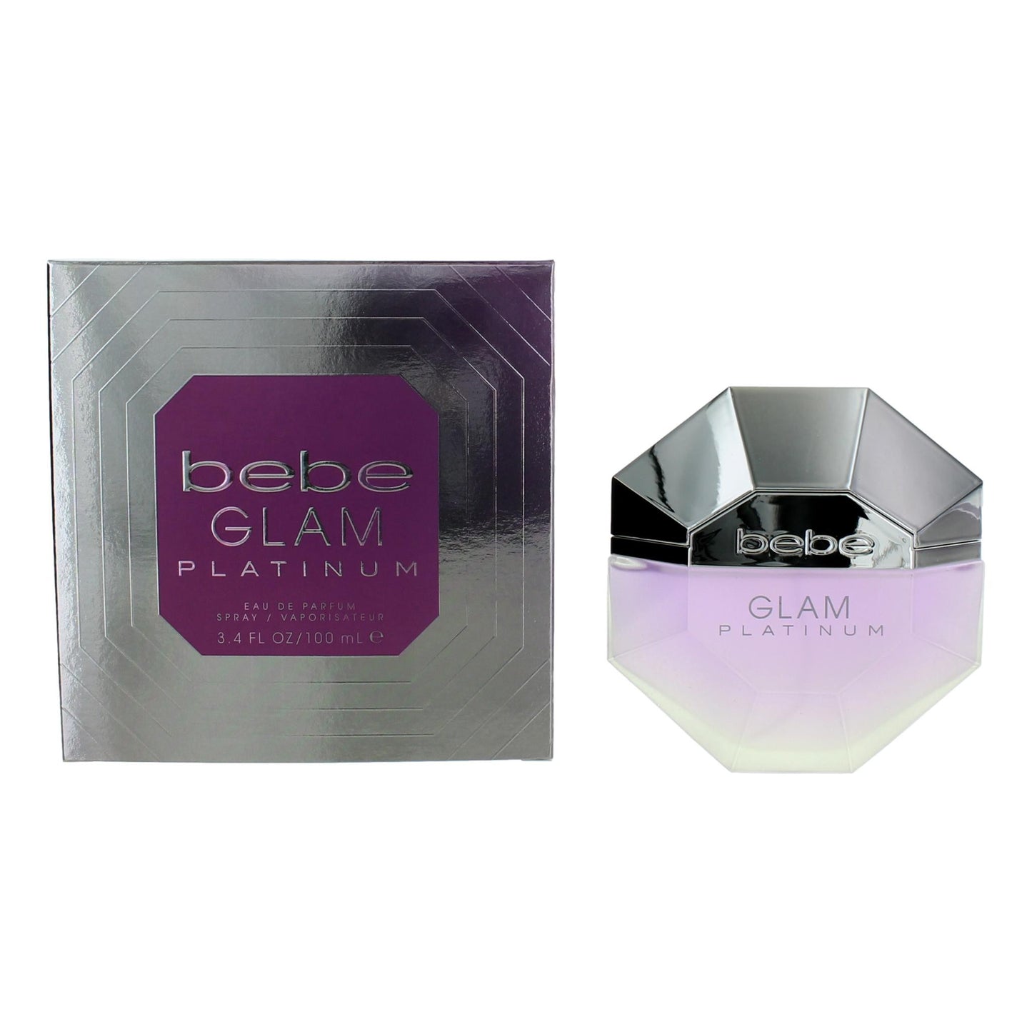 bebe Glam Platinum by bebe, 3.4 oz EDP Spray for Women by bebe