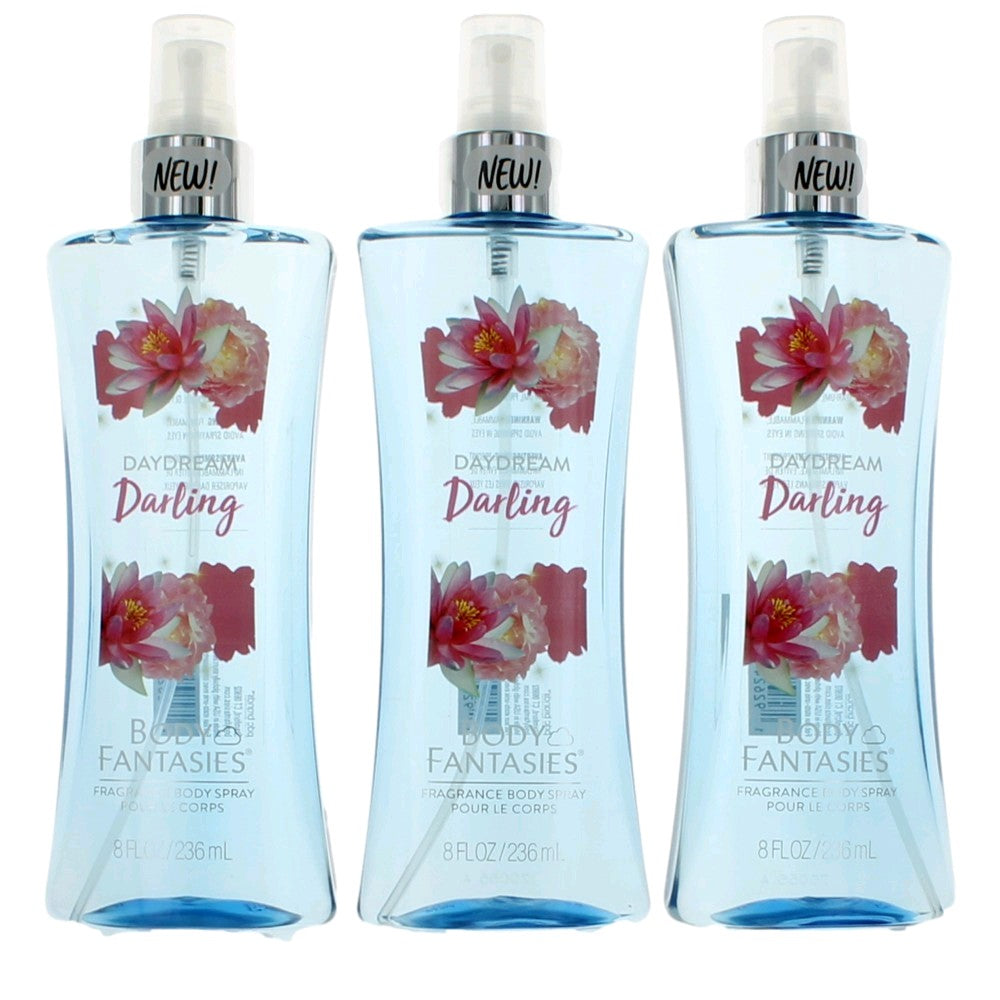 Daydream Darling by Body Fantasies, 3 Pack 8oz Fragrance Body Spray women by Parfums De Coeur