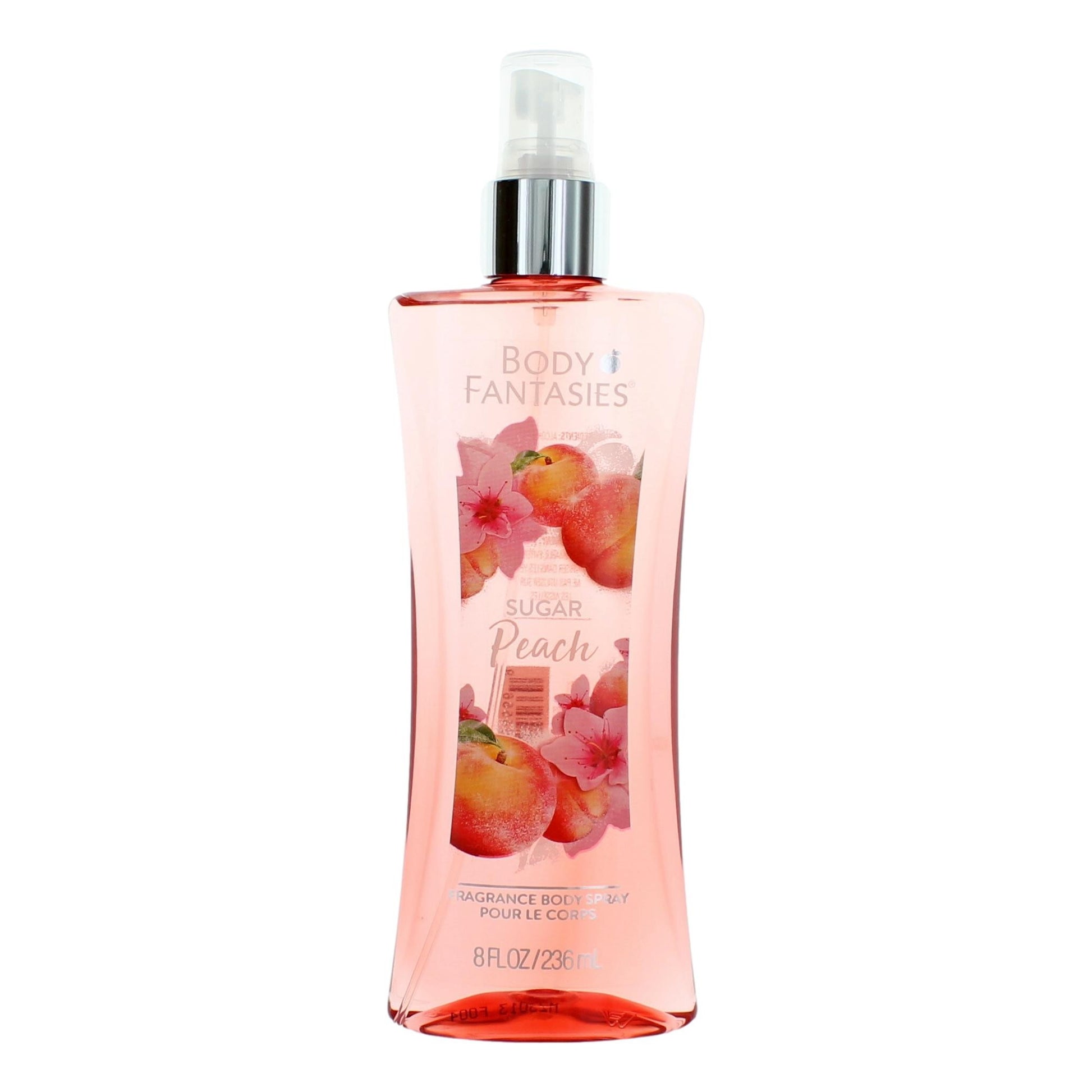 Sugar Peach by Body Fantasies, 8 oz Fragrance Body Spray for Women by Parfums De Coeur