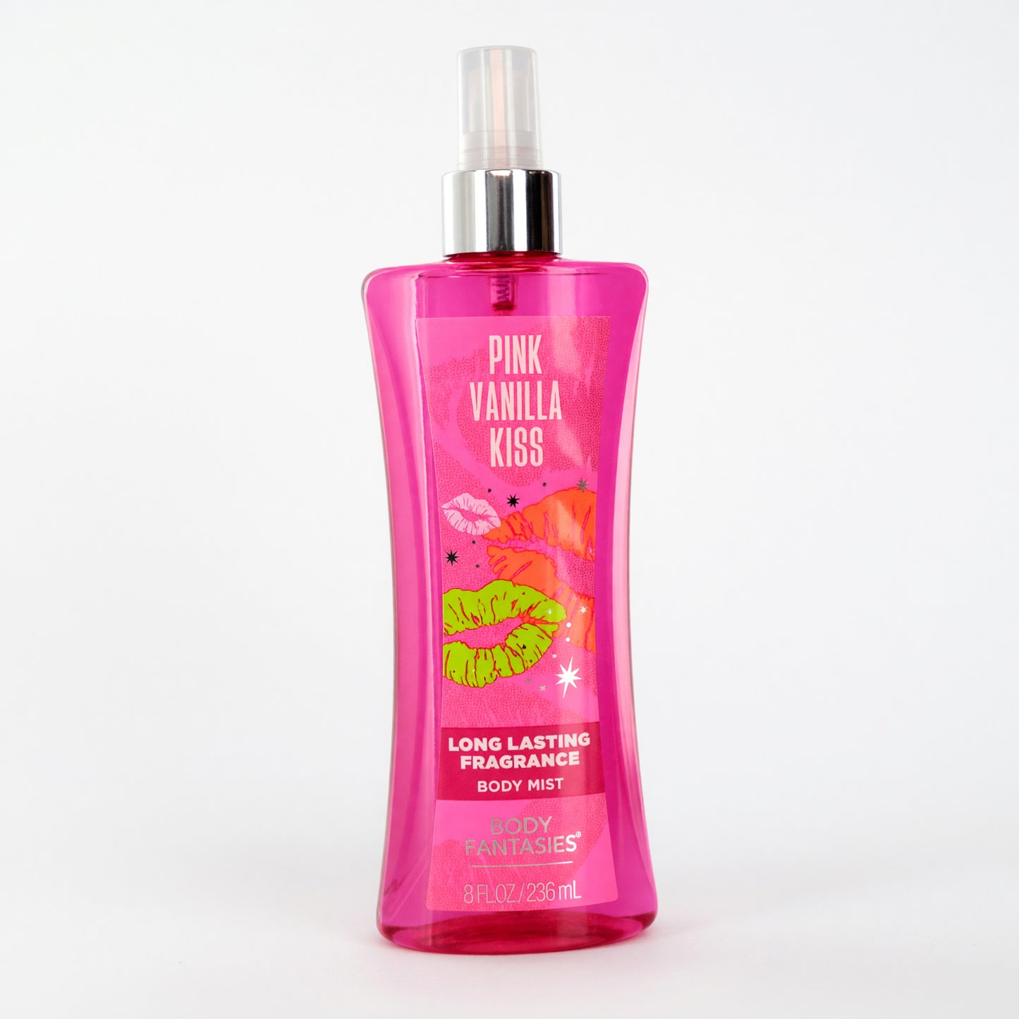 Pink Vanilla Kiss Fantasy by Body Fantasies, 8oz Fragrance Body Spray women by Parfums De Coeur