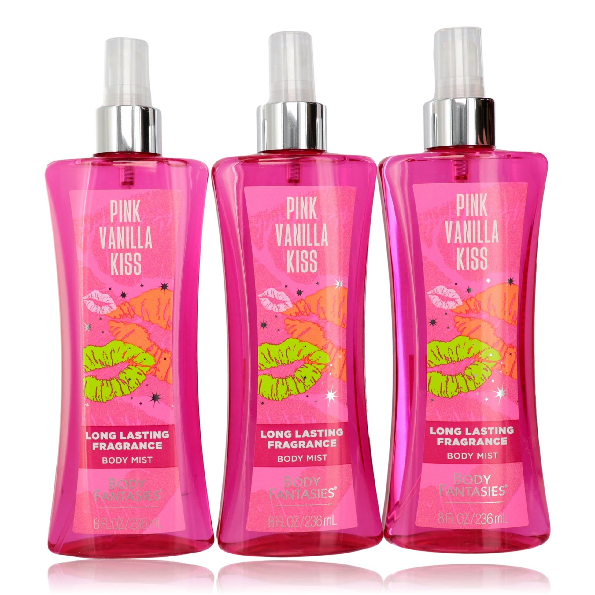 Pink Vanilla Kiss Fantasy 3 Pack 8 Fragrance Body Spray women by Parfums De Coeur