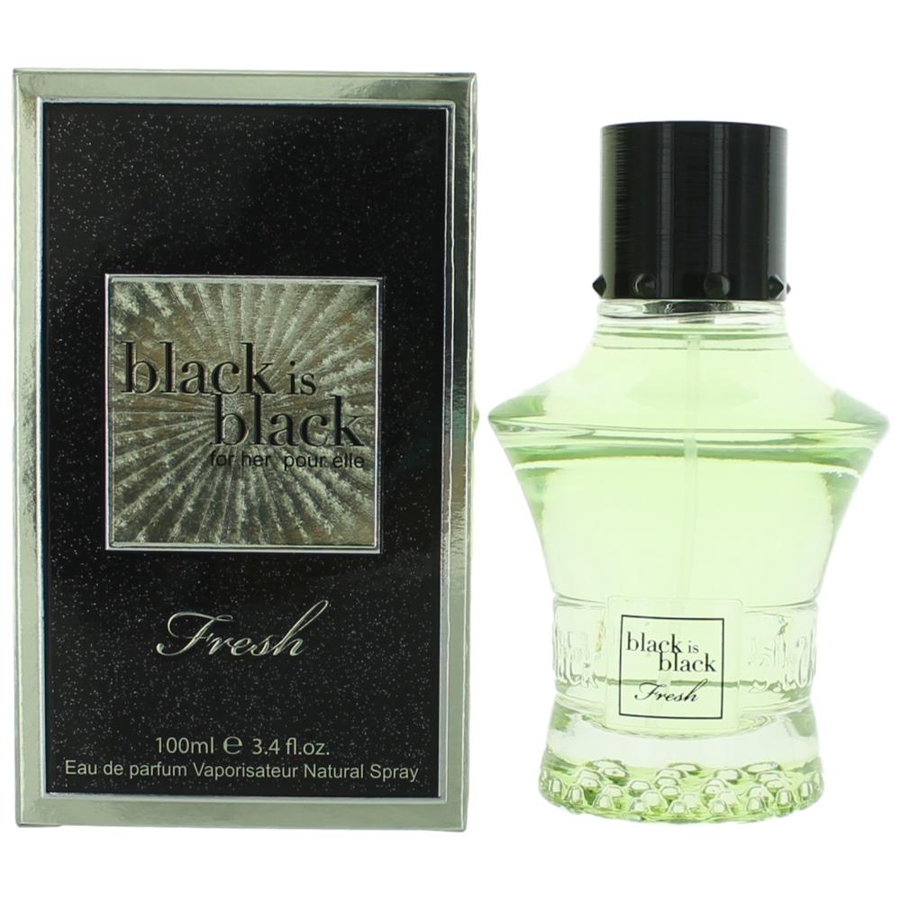 Black is Black Fresh by NuParfums, 3.4 oz EDP Spray for Women by nuparfums
