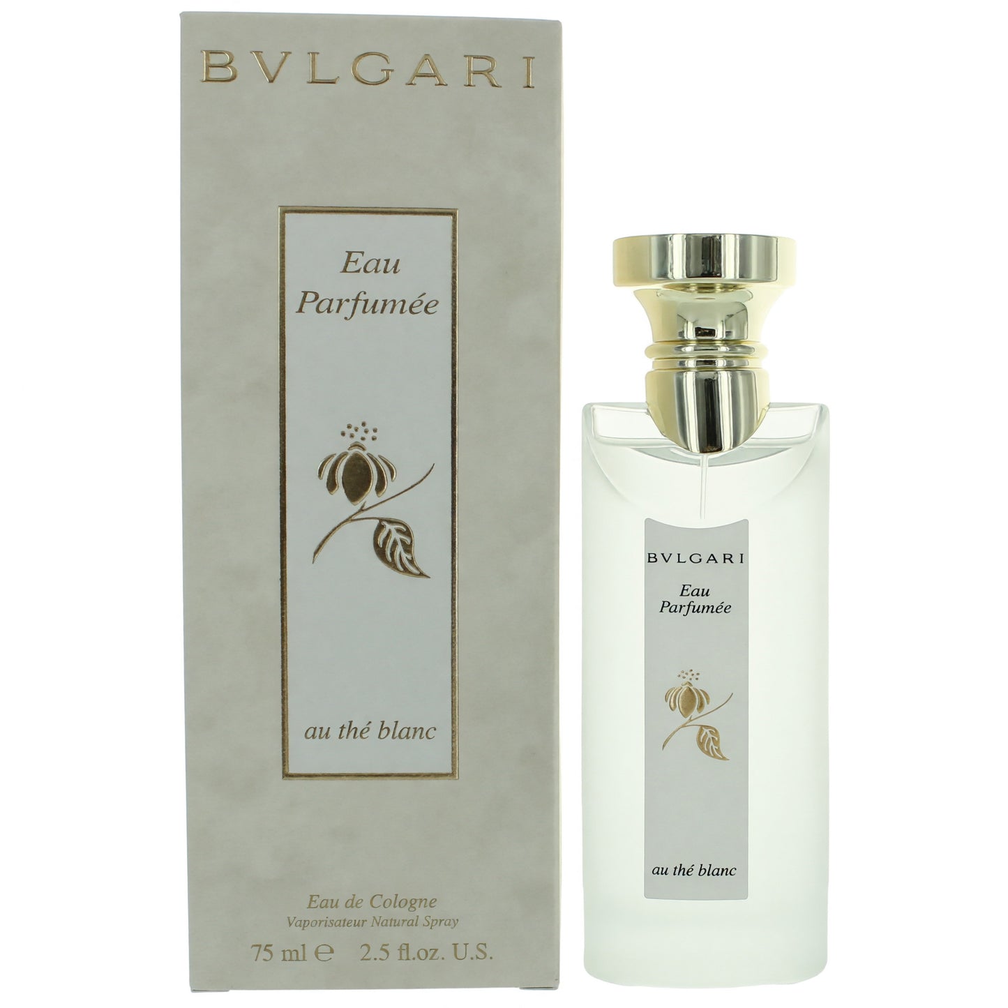 Eau Parfumee Au the Blanc (White) by Bvlgari, 2.5oz Eau De Cologne Spray Unisex by Bvlgari