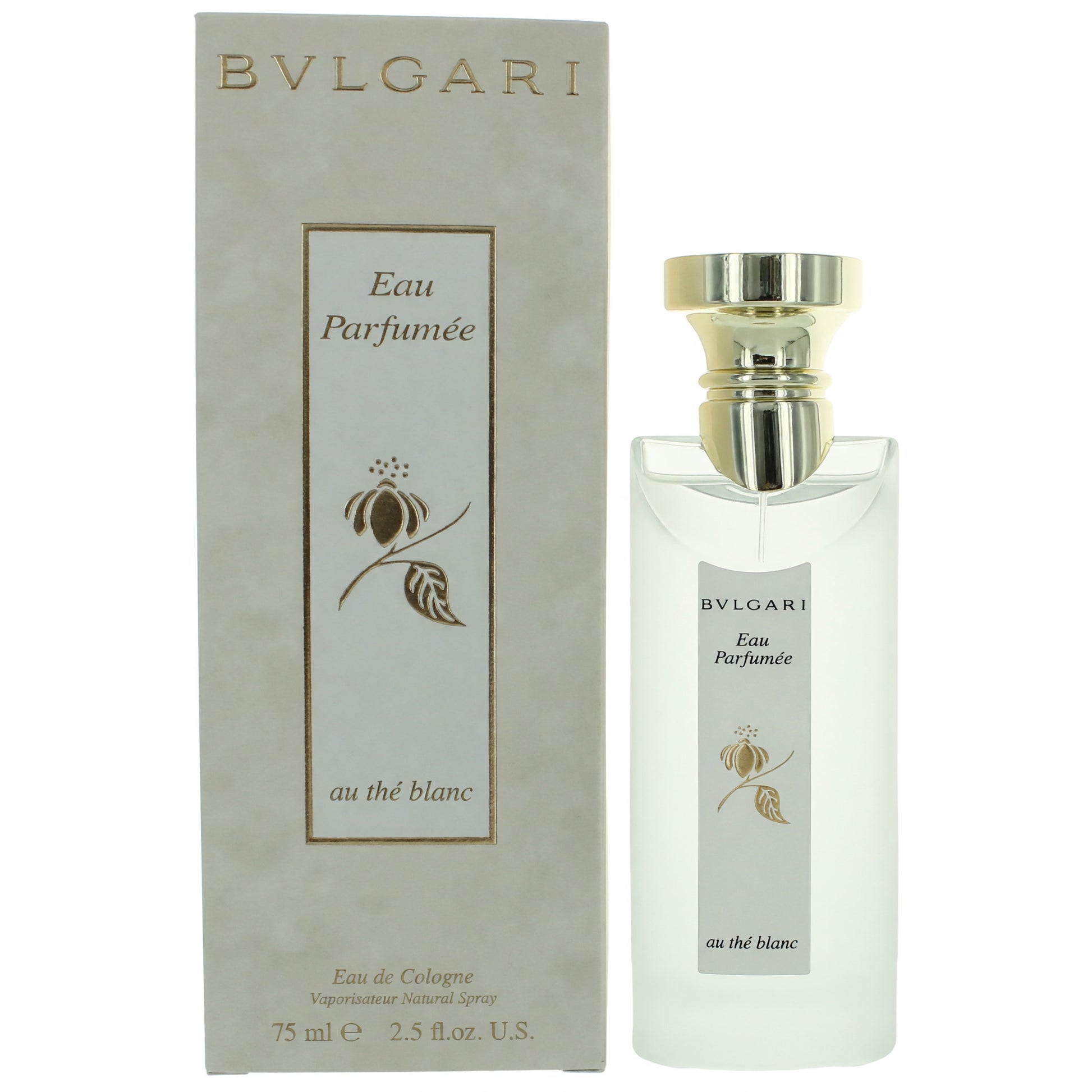 Eau Parfumee Au the Blanc (White) by Bvlgari, 2.5oz Eau De Cologne Spray Unisex by Bvlgari