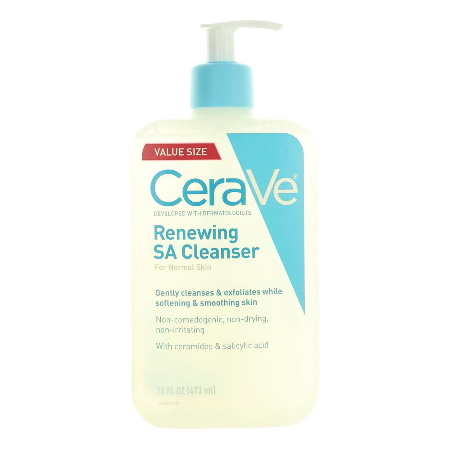 CeraVe Renewing SA Cleanser by CeraVe, 16oz Facial Cleanser for Normal Skin by CeraVe