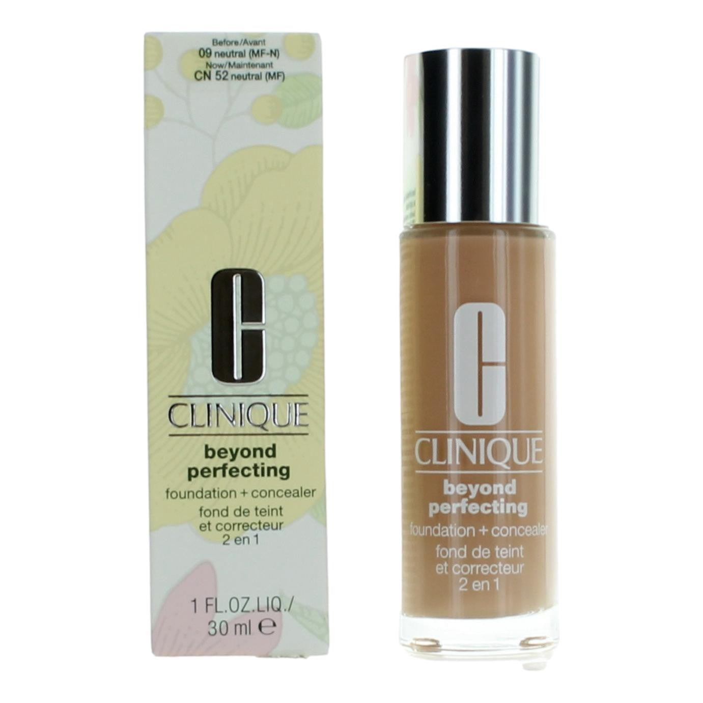 Clinique Beyond Perfecting by Clinique, 1 oz Foundation + Concealer- CN 52 Neutral by Clinique