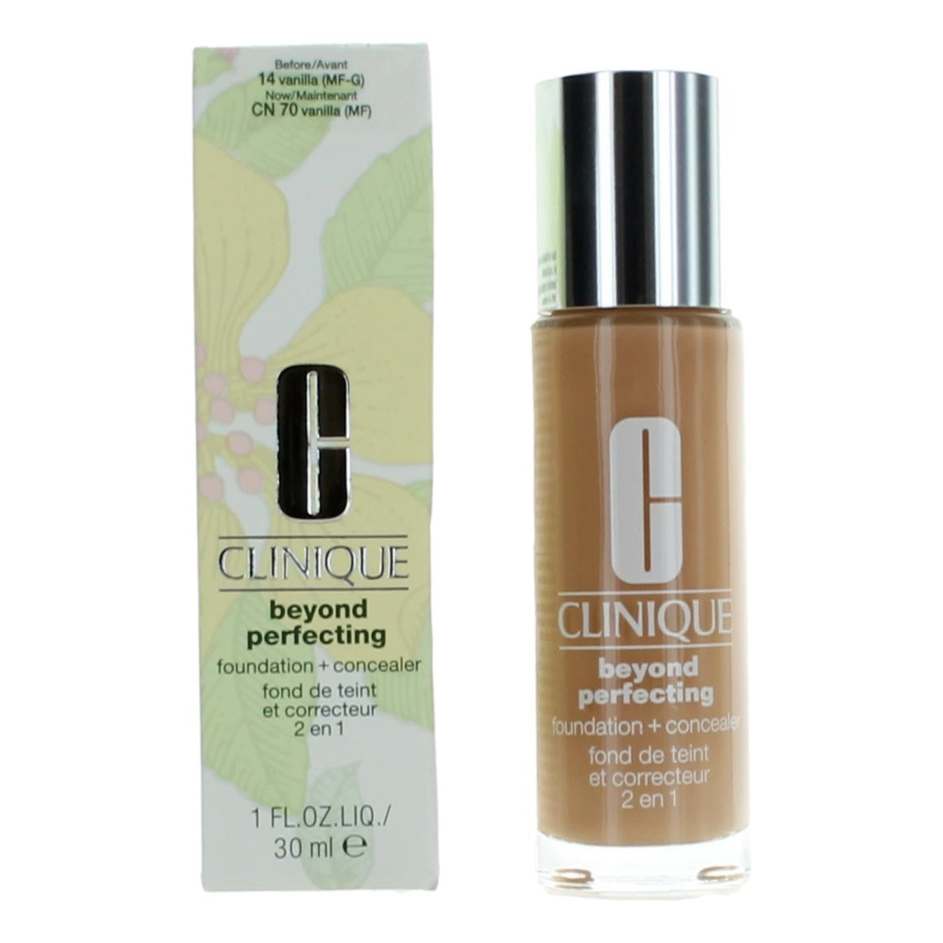 Clinique Beyond Perfecting by Clinique, 1 oz Foundation + Concealer- CN 70 Vanilla by Clinique
