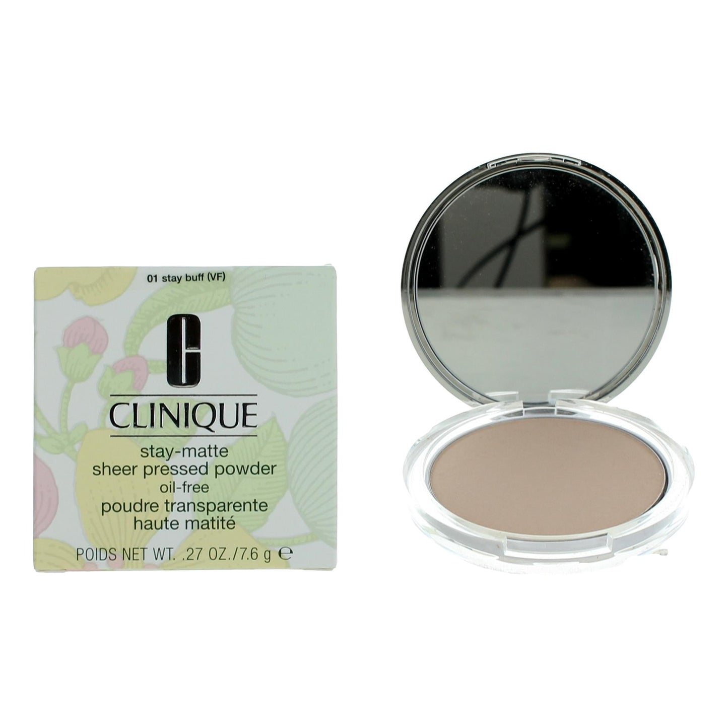 Clinique Stay-Matte by Clinique, .27 oz Sheer Pressed Powder- 01 Stay Buff by Clinique