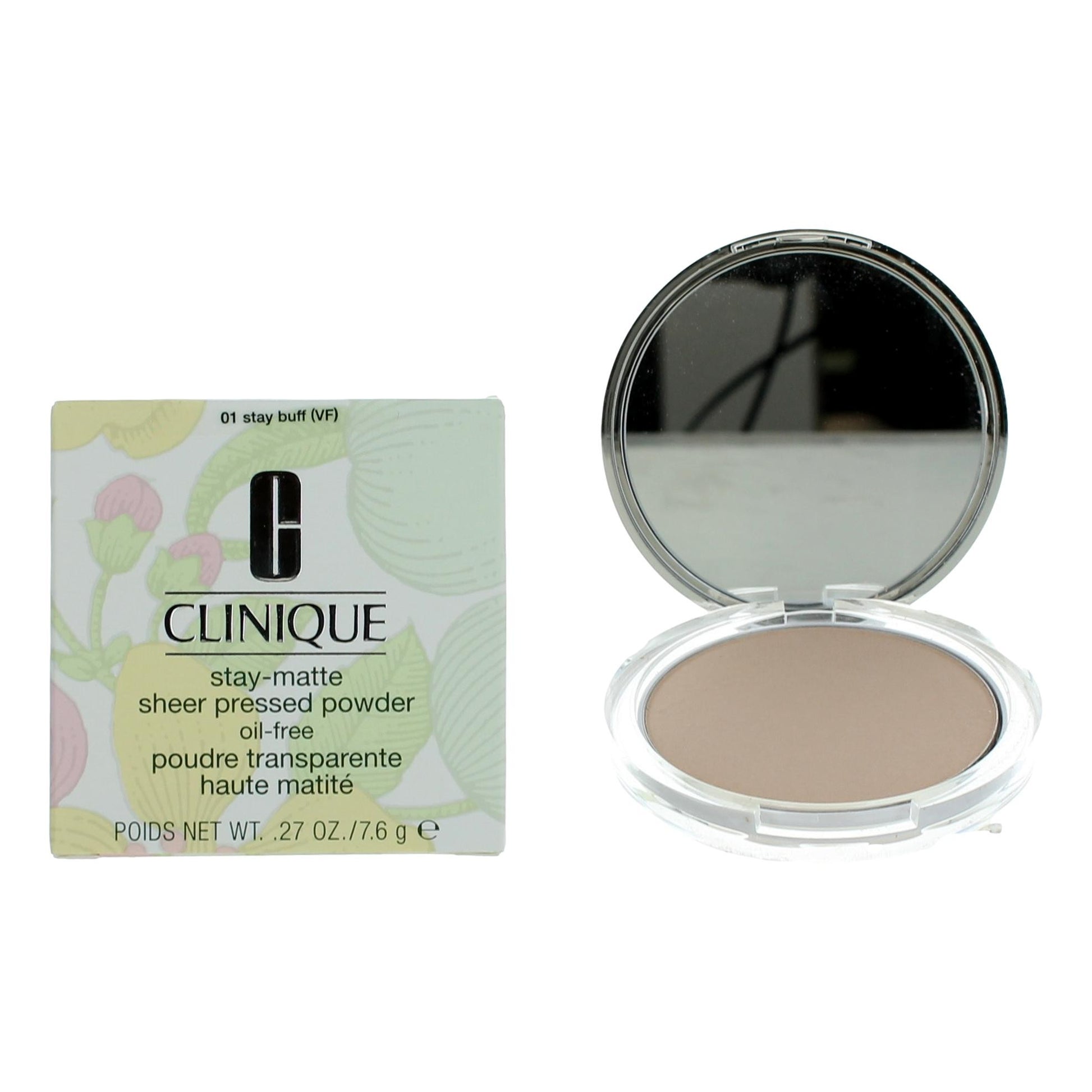 Clinique Stay-Matte by Clinique, .27 oz Sheer Pressed Powder- 01 Stay Buff by Clinique