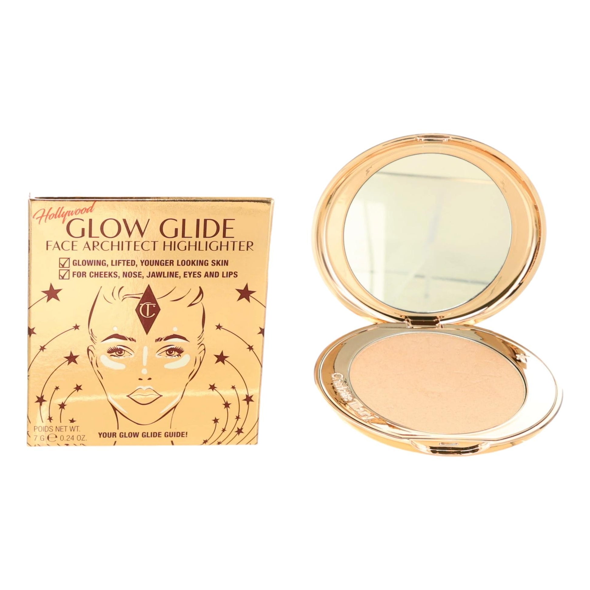 Charlotte Tilbury Glow Glide, 0.24oz Highlighter - Champagne Glow by Charlotte Tilbury