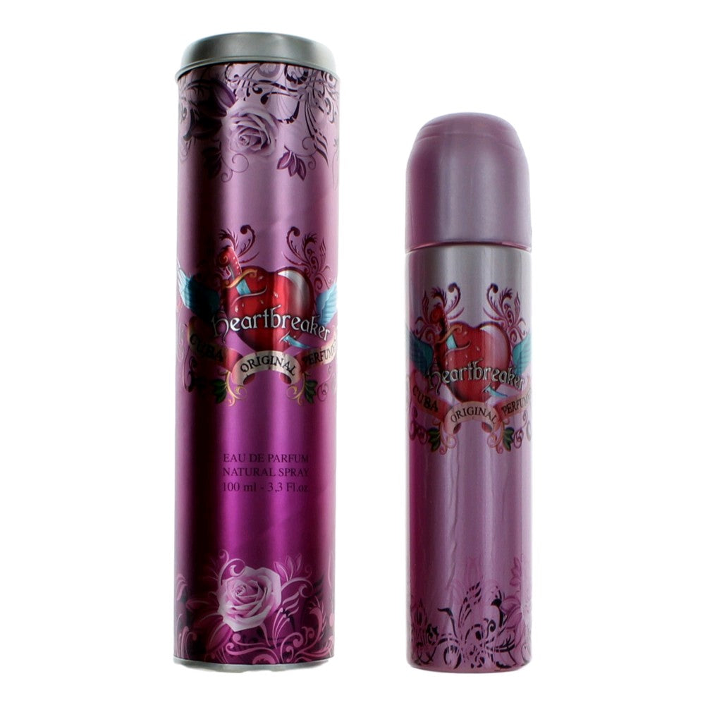 Cuba Heartbreaker by Cuba, 3.3 oz EDP Spray for Women by Cuba