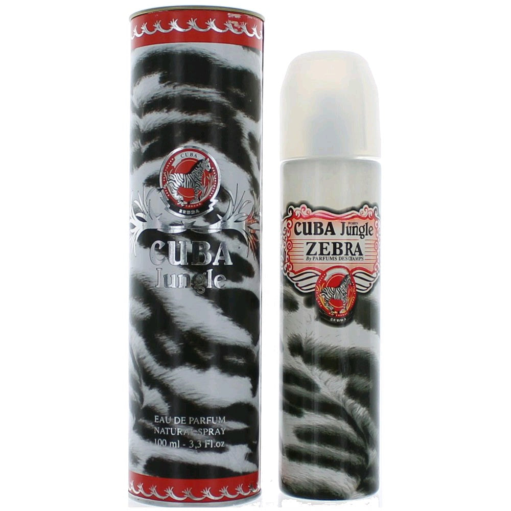 Cuba Jungle Zebra by Cuba, 3.3 oz EDP Spray for Women by Cuba