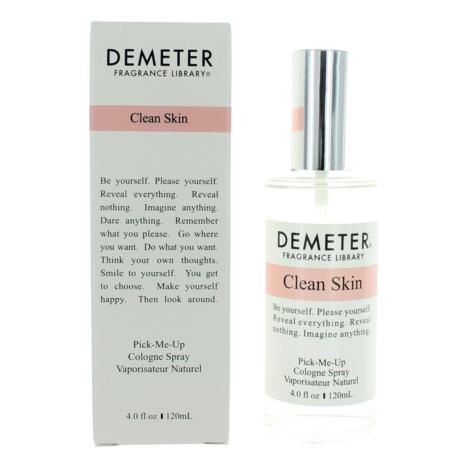 Clean Skin by Demeter, 4 oz Pick-Me-Up Cologne Spray for Women by Demeter