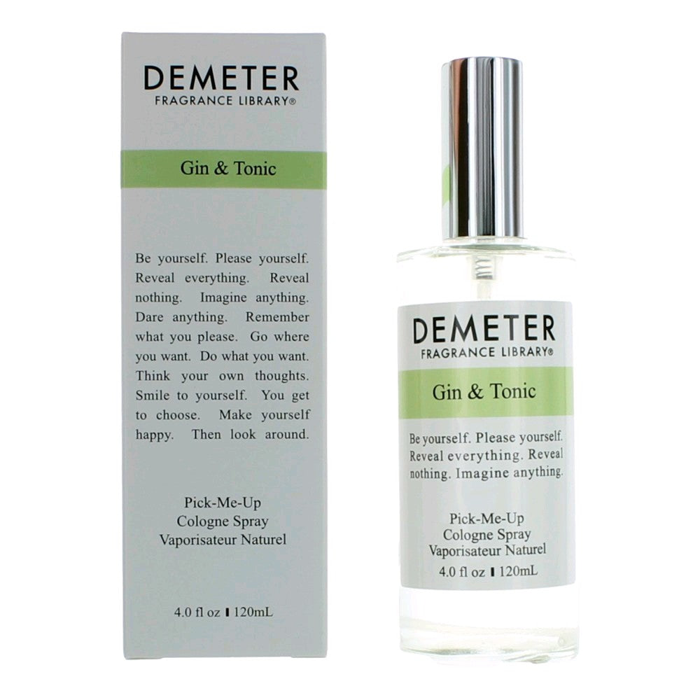 Gin & Tonic by Demeter, 4 oz Cologne Spray for Unisex by Demeter