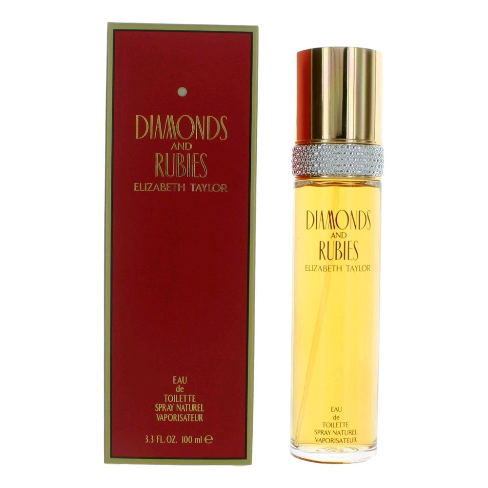 Diamonds & Rubies by Elizabeth Taylor, 3.3 oz EDT Spray for Women by Elizabeth Taylor