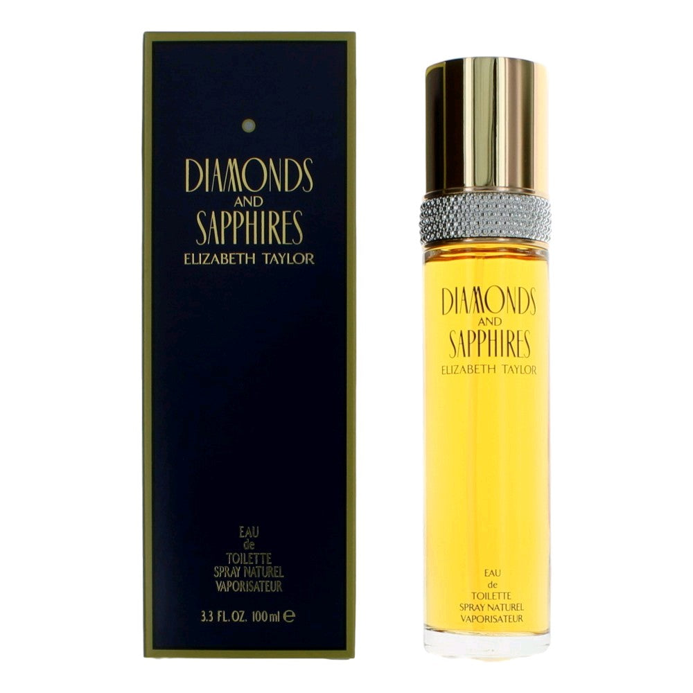 Diamonds & Sapphires by Elizabeth Taylor, 3.3 oz EDT Spray for Women by Elizabeth Taylor