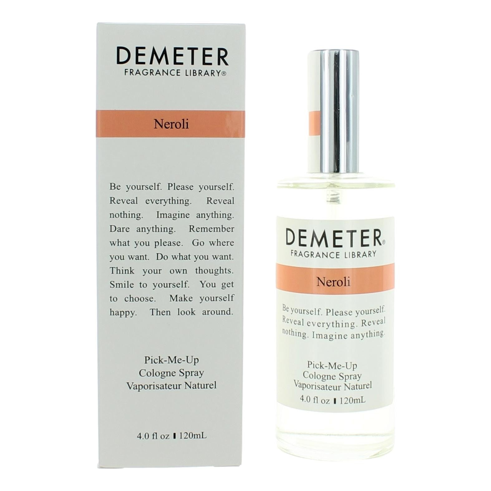 Neroli by Demeter, 4 oz Pick-Me-Up Cologne Spray for Unisex by Demeter