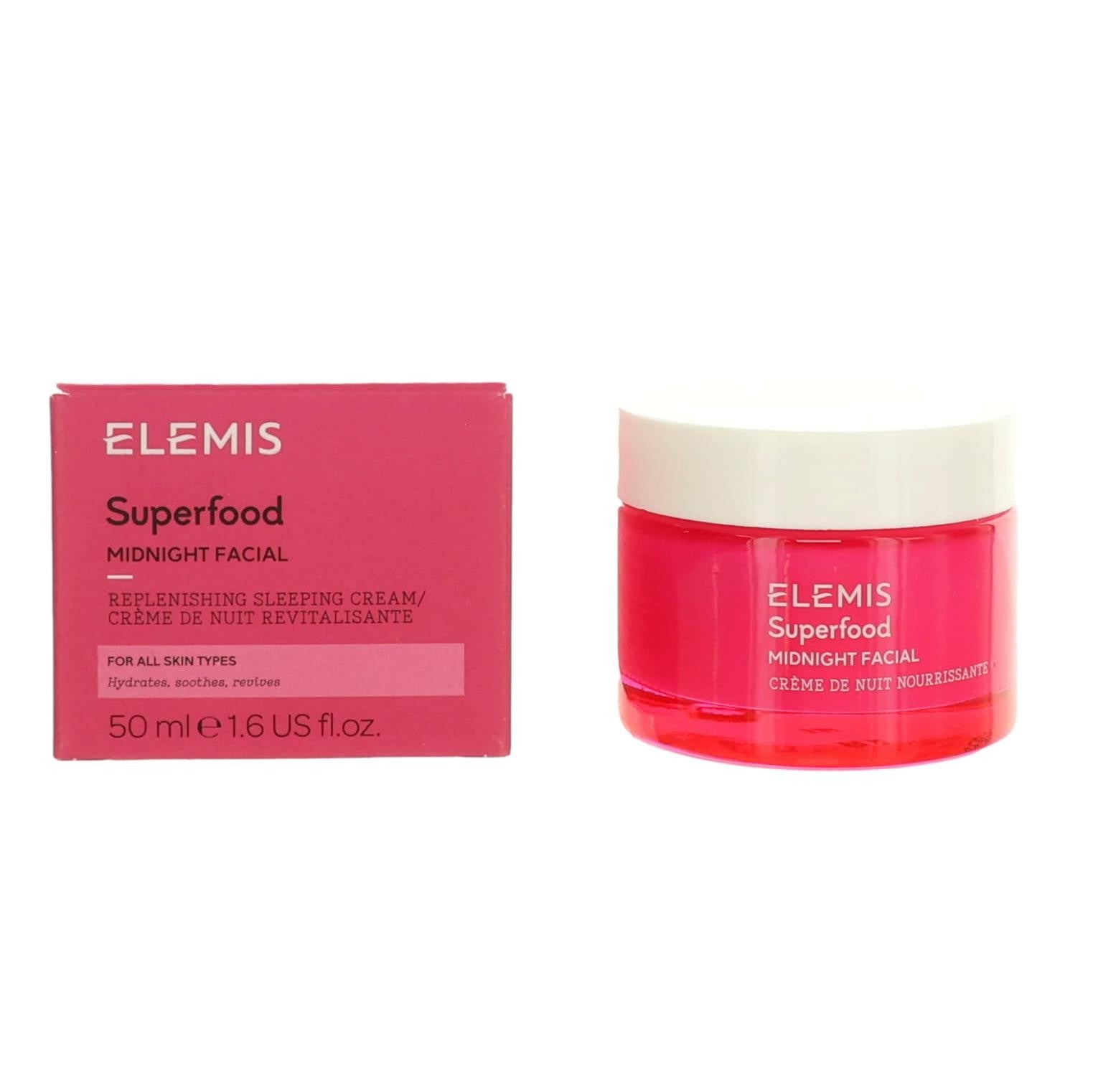 Elemis Superfood Midnight Facial by Elemis, 1.6oz Replenishing Sleeping Cream by Elemis