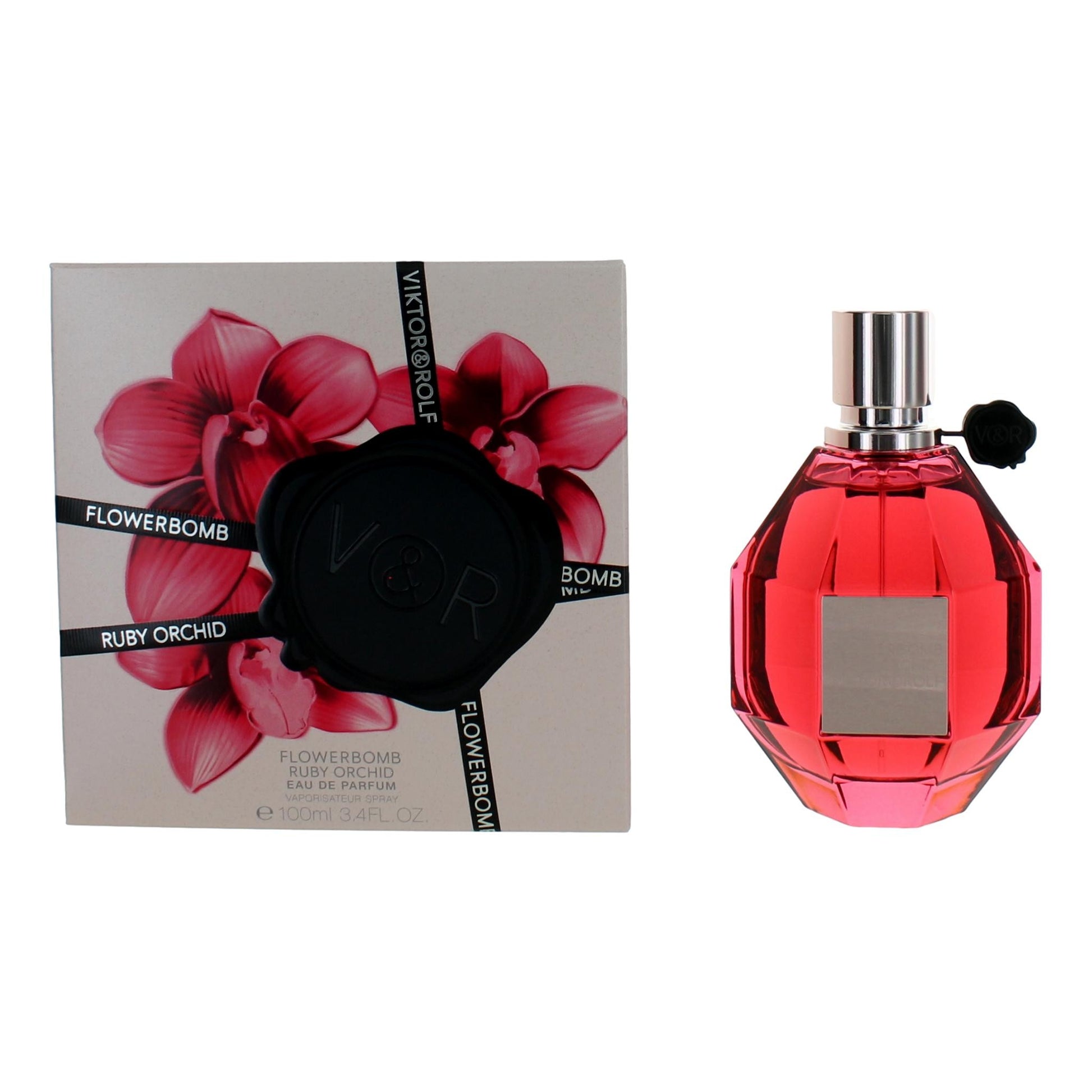 Flowerbomb Ruby Orchid by Viktor & Rolf, 3.4 oz EDP Spray for Women by Viktor & Rolf
