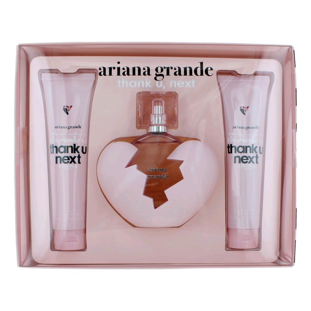 Thank U Next by Ariana Grande, 3 Piece Gift Set for Women by Ariana Grande