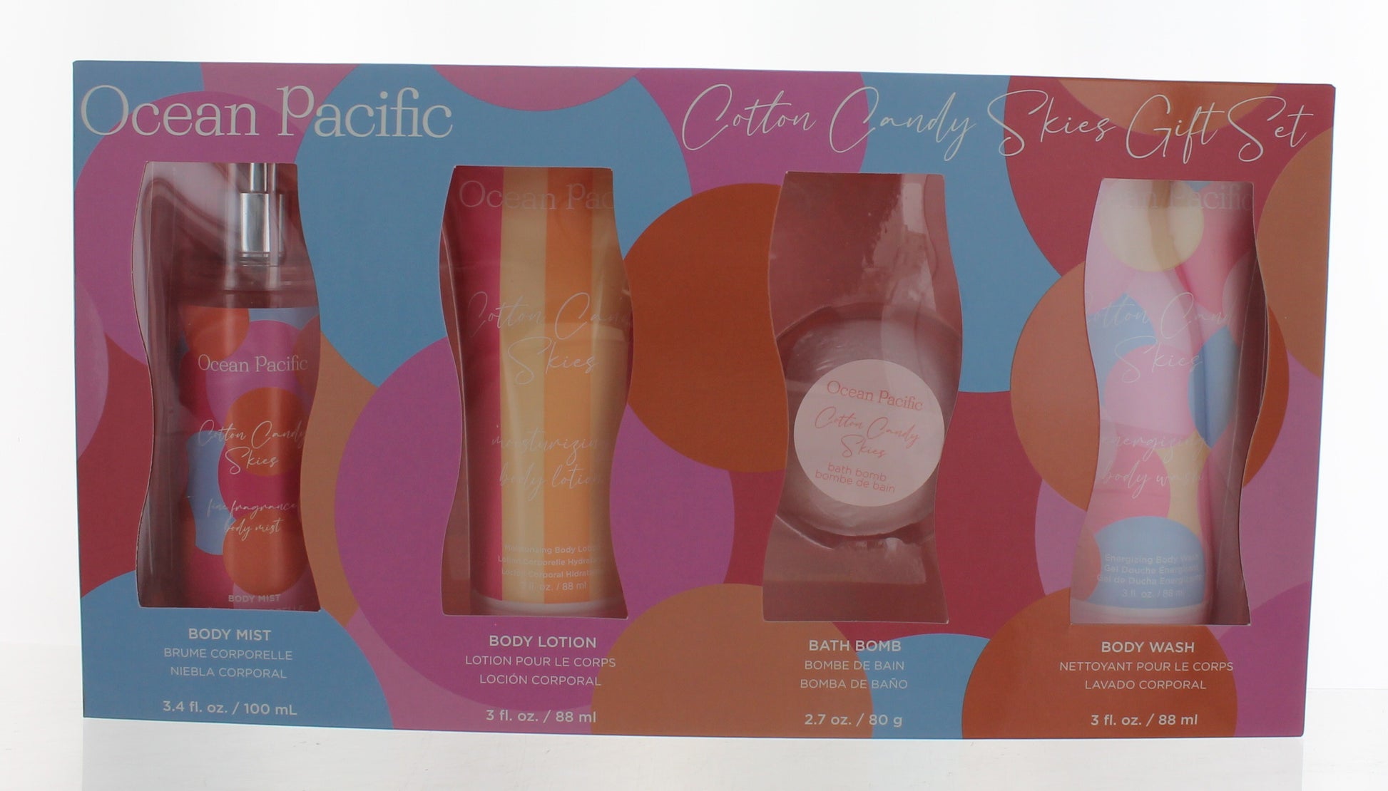 OP Cotton Candy Skies by Ocean Pacific, 4 Piece Gift Set for Women by Ocean Pacific