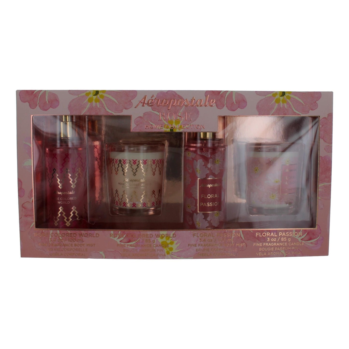 Aeropostale Rose Home Collection by Aeropostale, 4 Piece Gift Set by Aeropostale