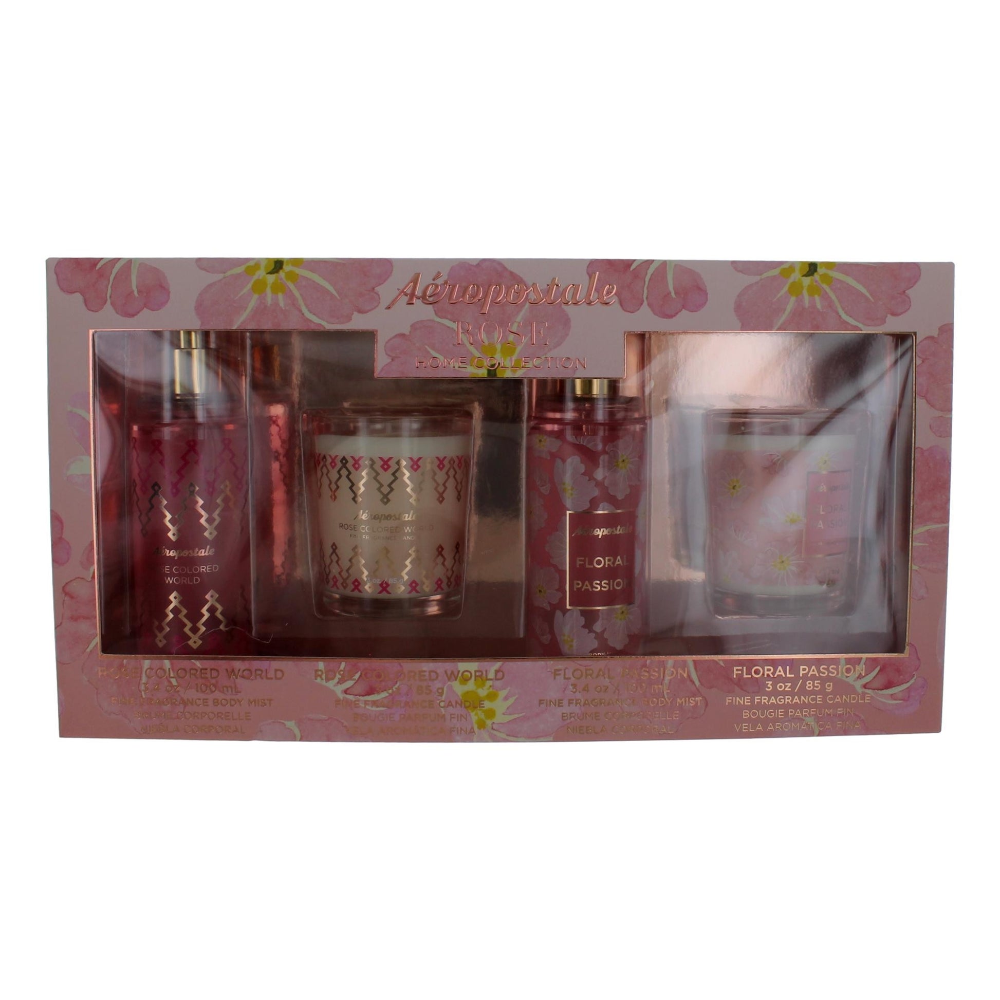 Aeropostale Rose Home Collection by Aeropostale, 4 Piece Gift Set by Aeropostale