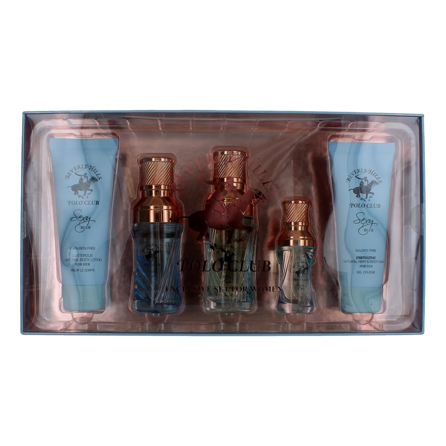 BHPC Sexy Blue by Beverly Hills Polo Club, 5 Piece Gift Set for Women by Beverly Hills Polo Club