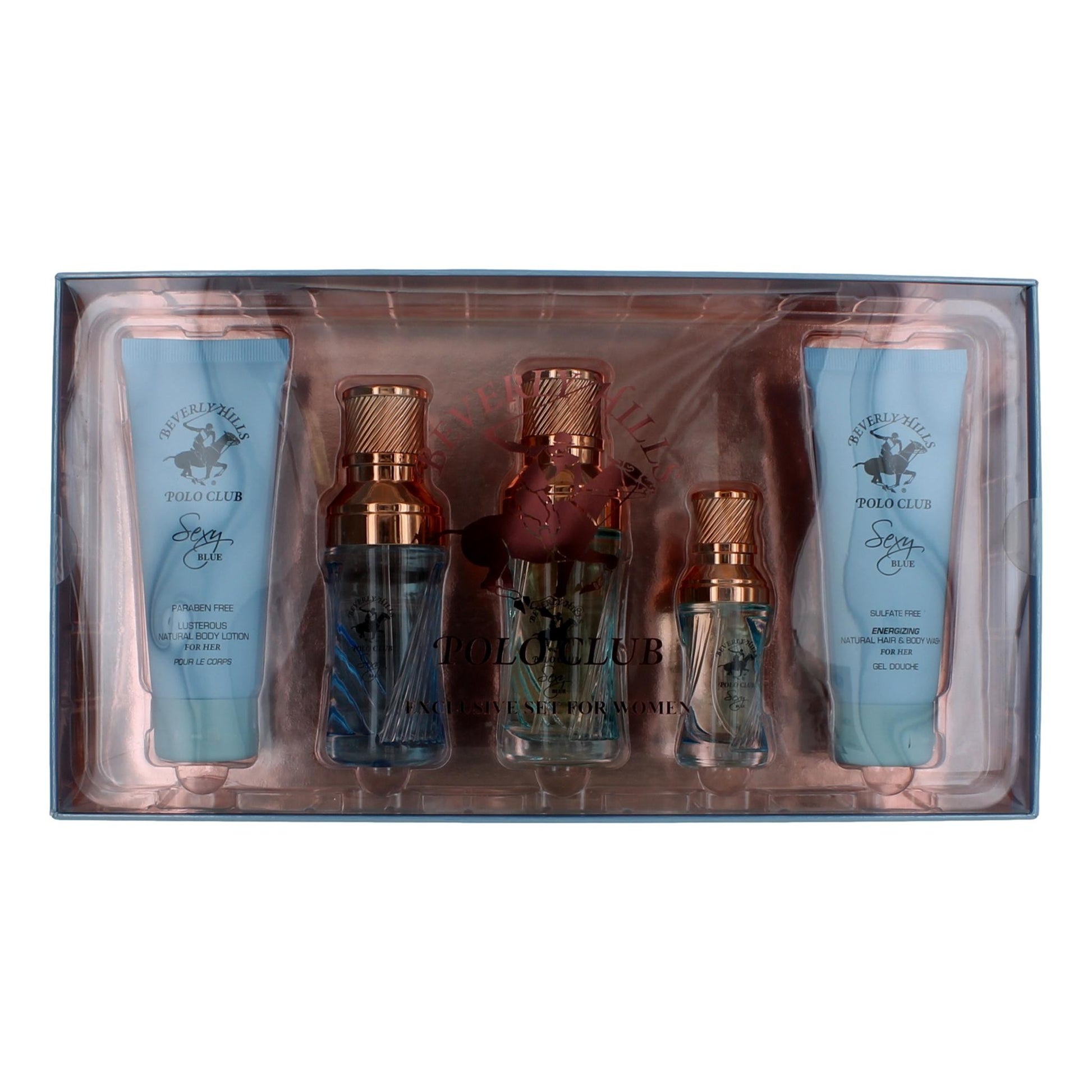 BHPC Sexy Blue by Beverly Hills Polo Club, 5 Piece Gift Set for Women by Beverly Hills Polo Club
