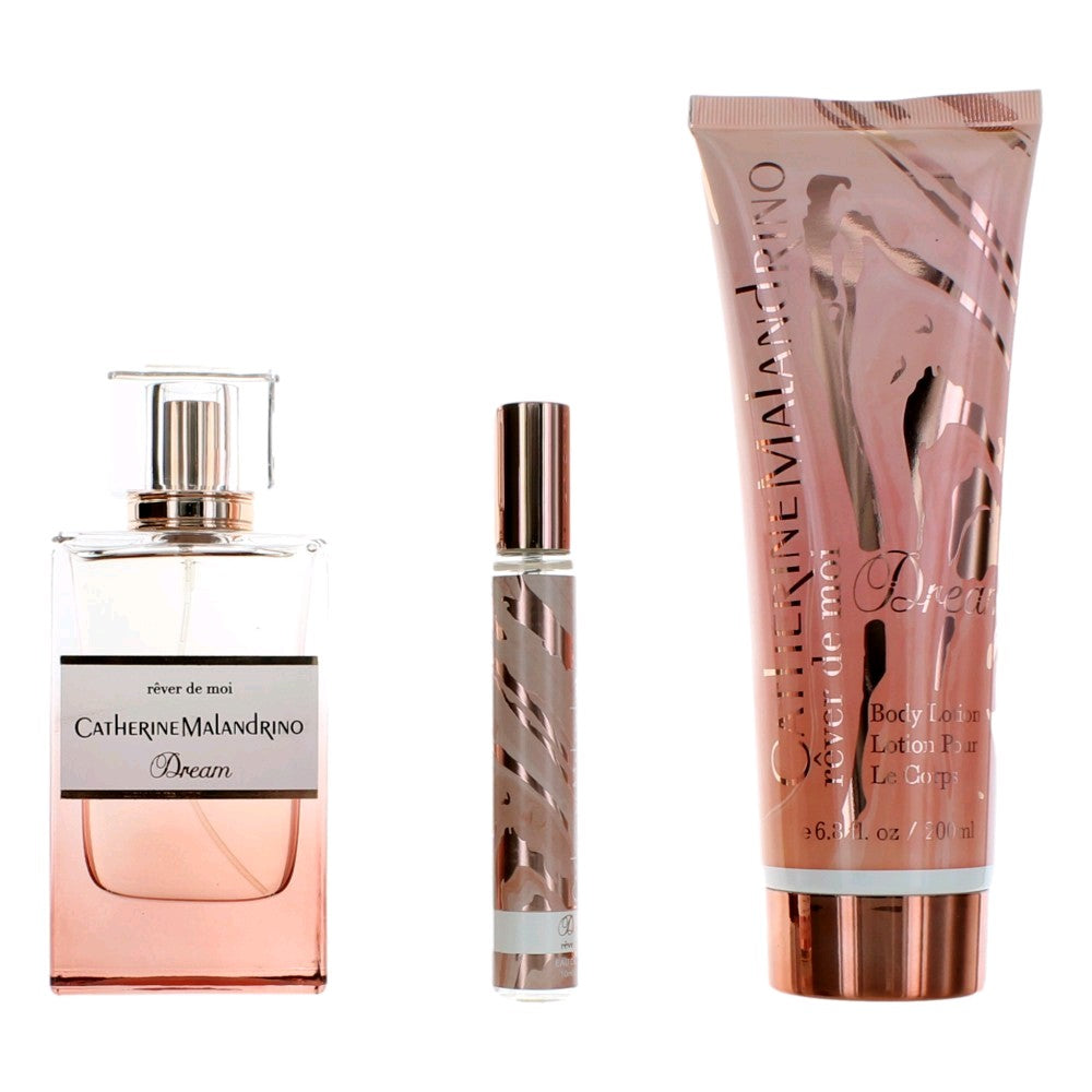 Dream by Catherine Malandrino, 3 Piece Gift Set for Women by Catherine Malandrino