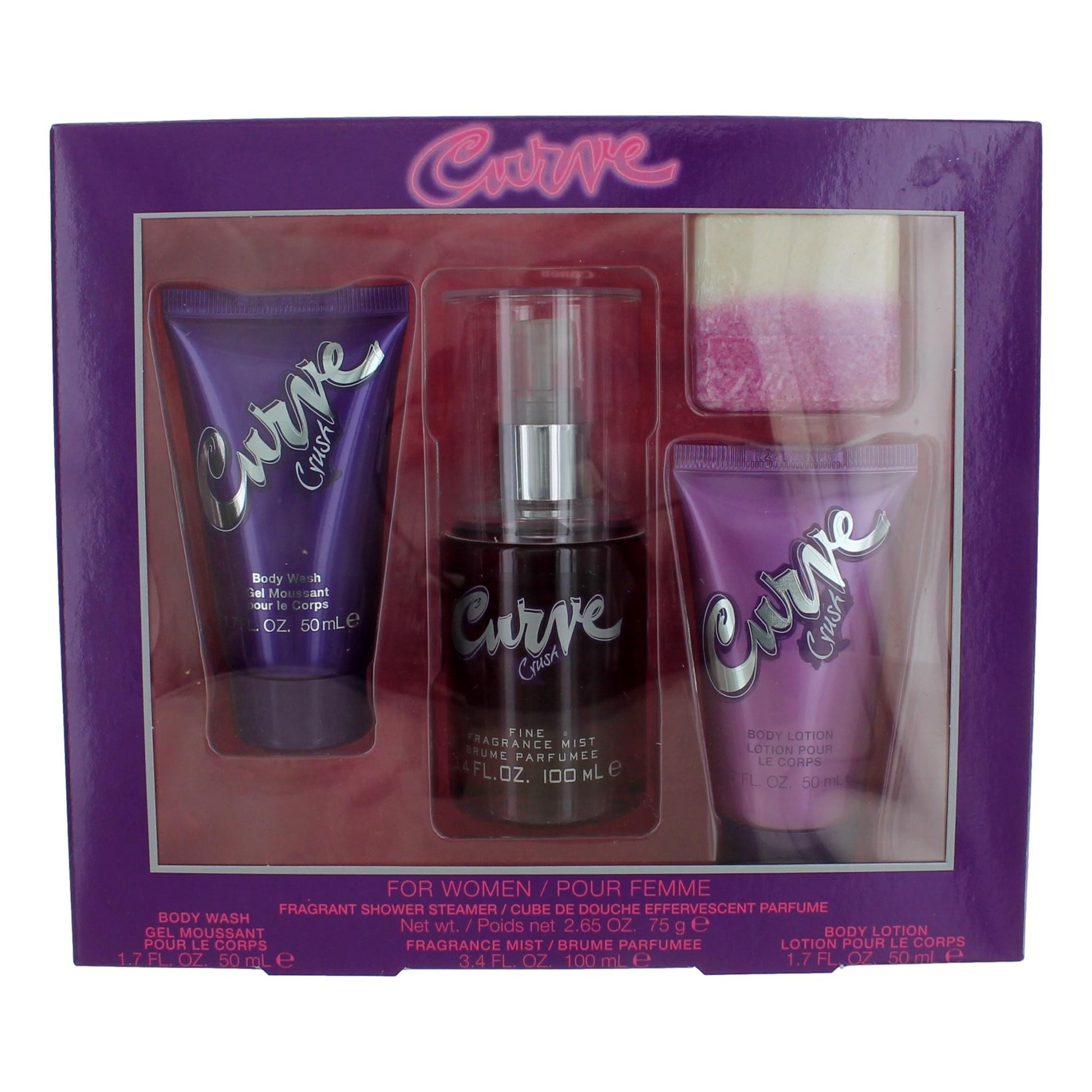 Curve Crush by Liz Claiborne, 4 Piece Gift Set for Women by Liz Claiborne