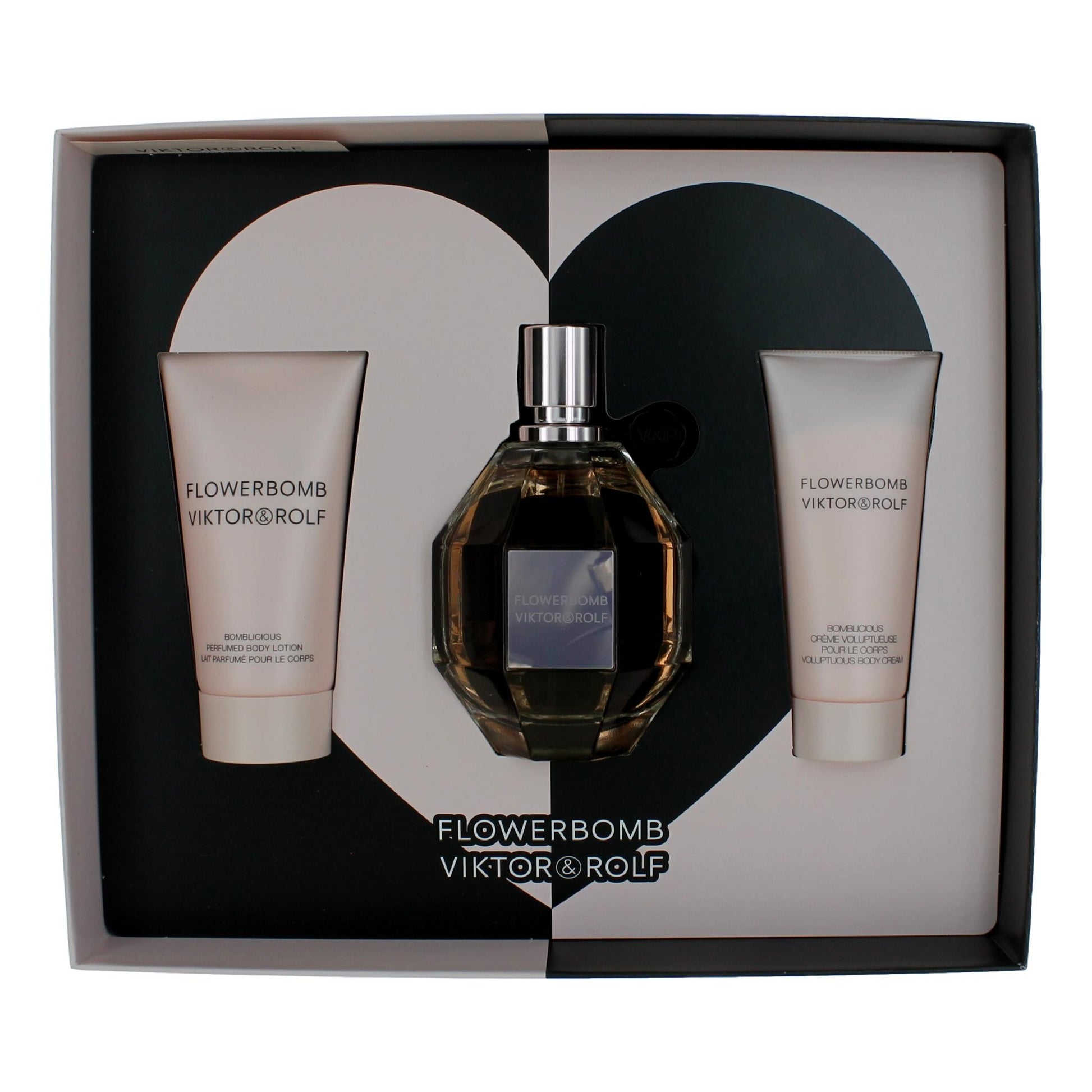 Flowerbomb by Viktor & Rolf, 3 Piece GIft Set for Women by Viktor & Rolf