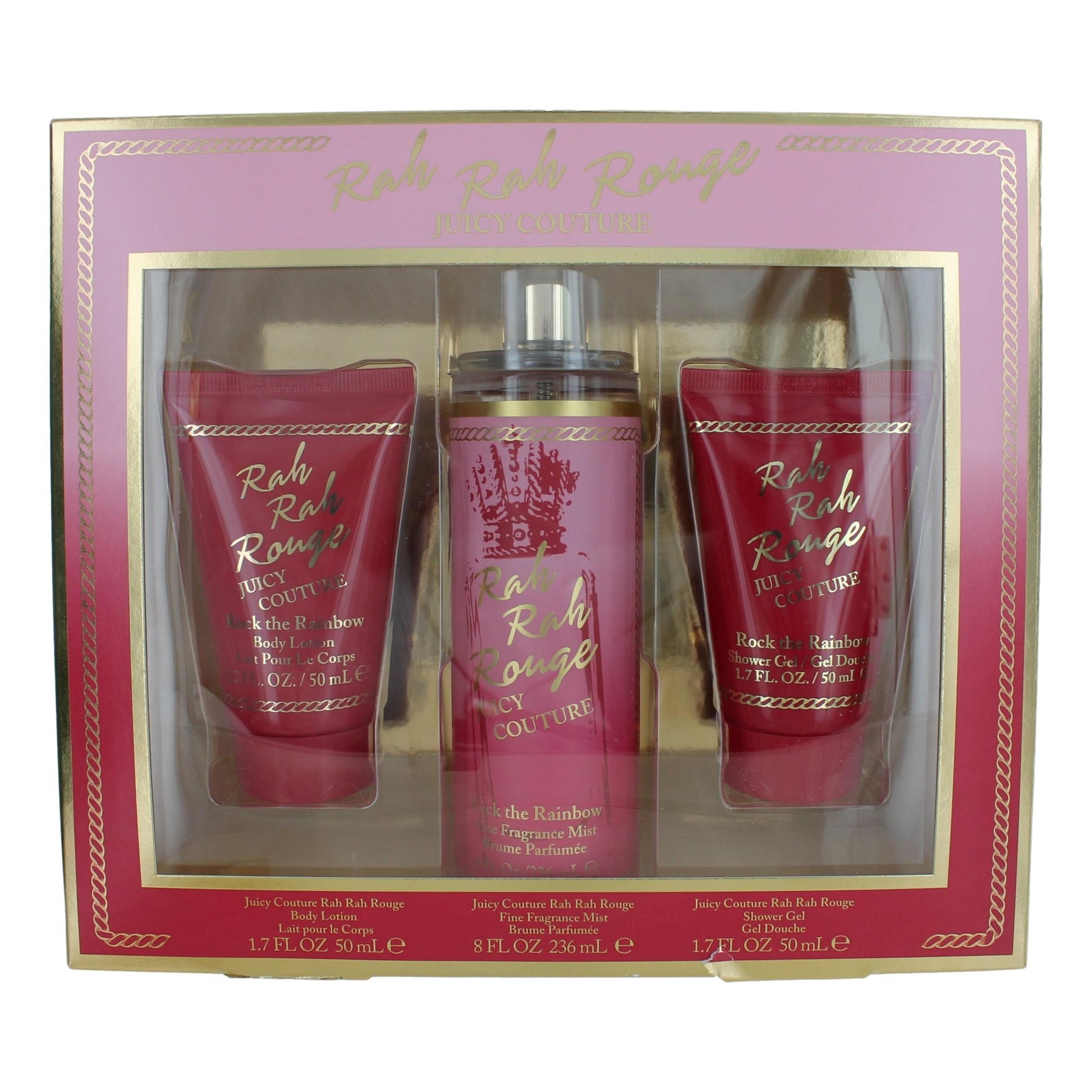 Rah Rah Rouge by Juicy Couture, 3 Piece Gift Set for Women by Juicy Couture