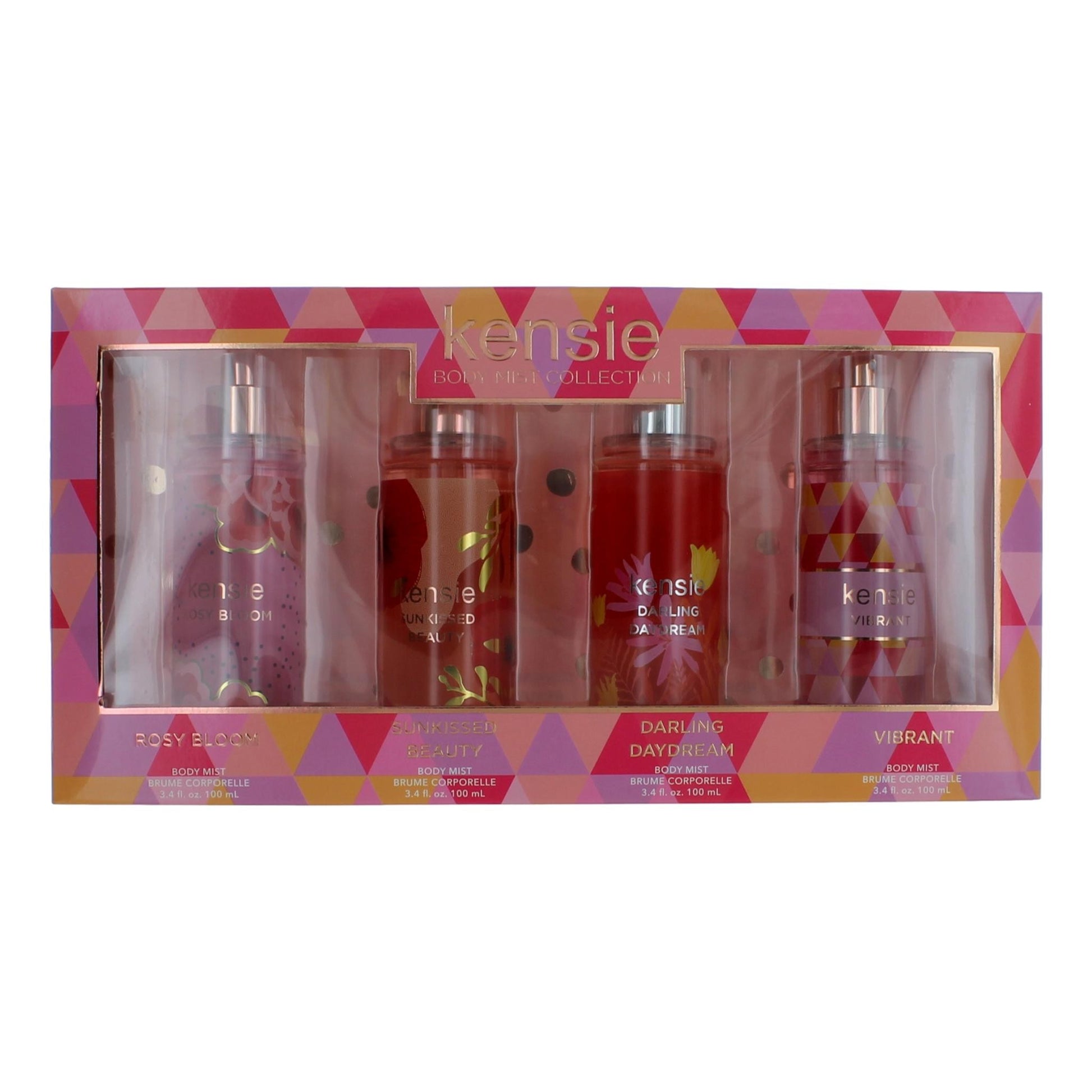 Kensie by Kensie, 4 Piece Body Mist Gift Set Variety for Women by Kensie