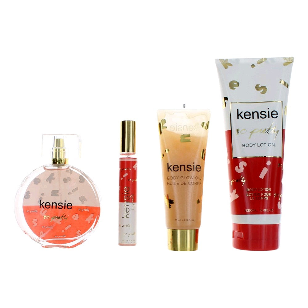 Kensie So Pretty by Kensie, 4 Piece Gift Set for Women by Kensie