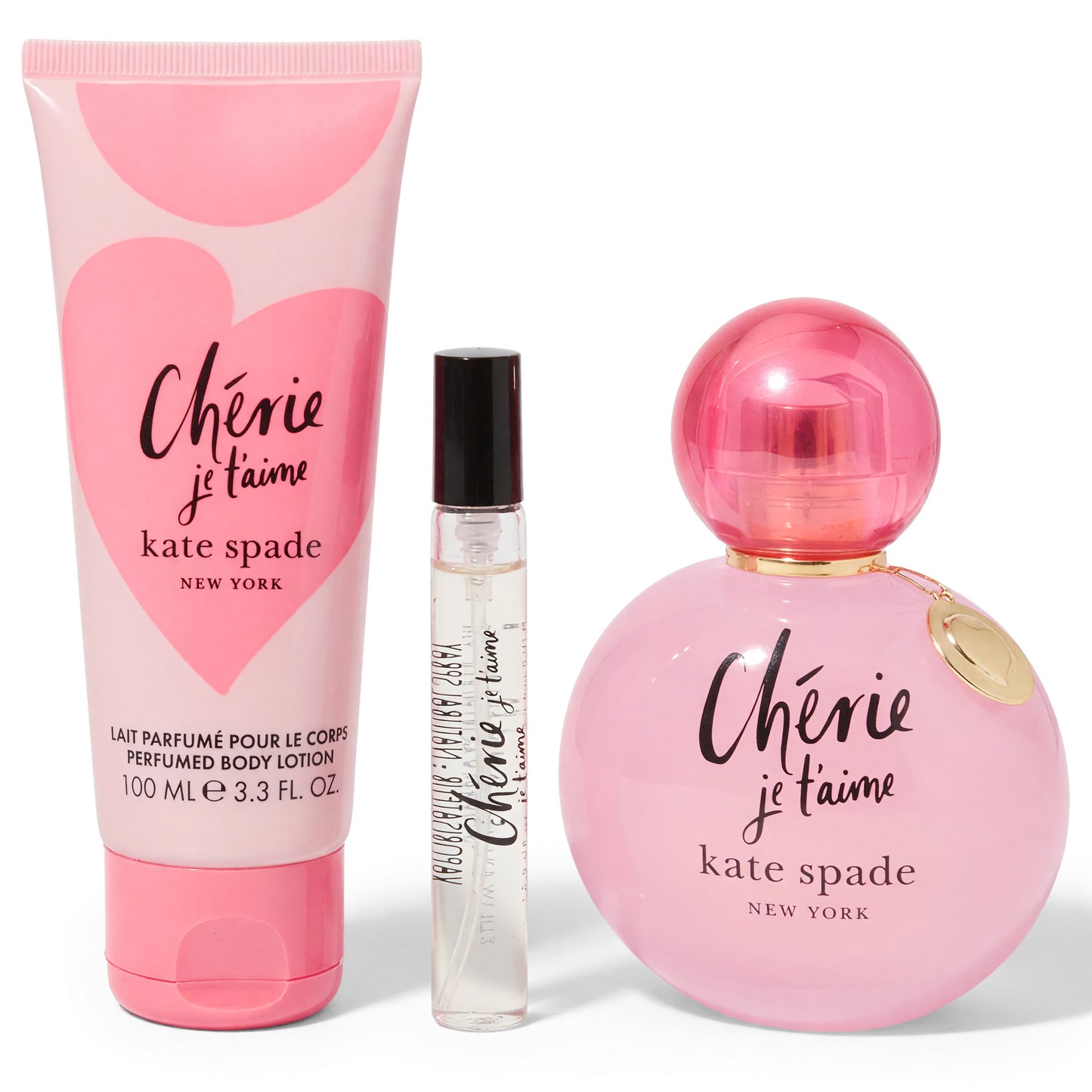 Cherie Je T'aime by Kate Spade, 3 Piece Gift Set for Women by Kate Spade