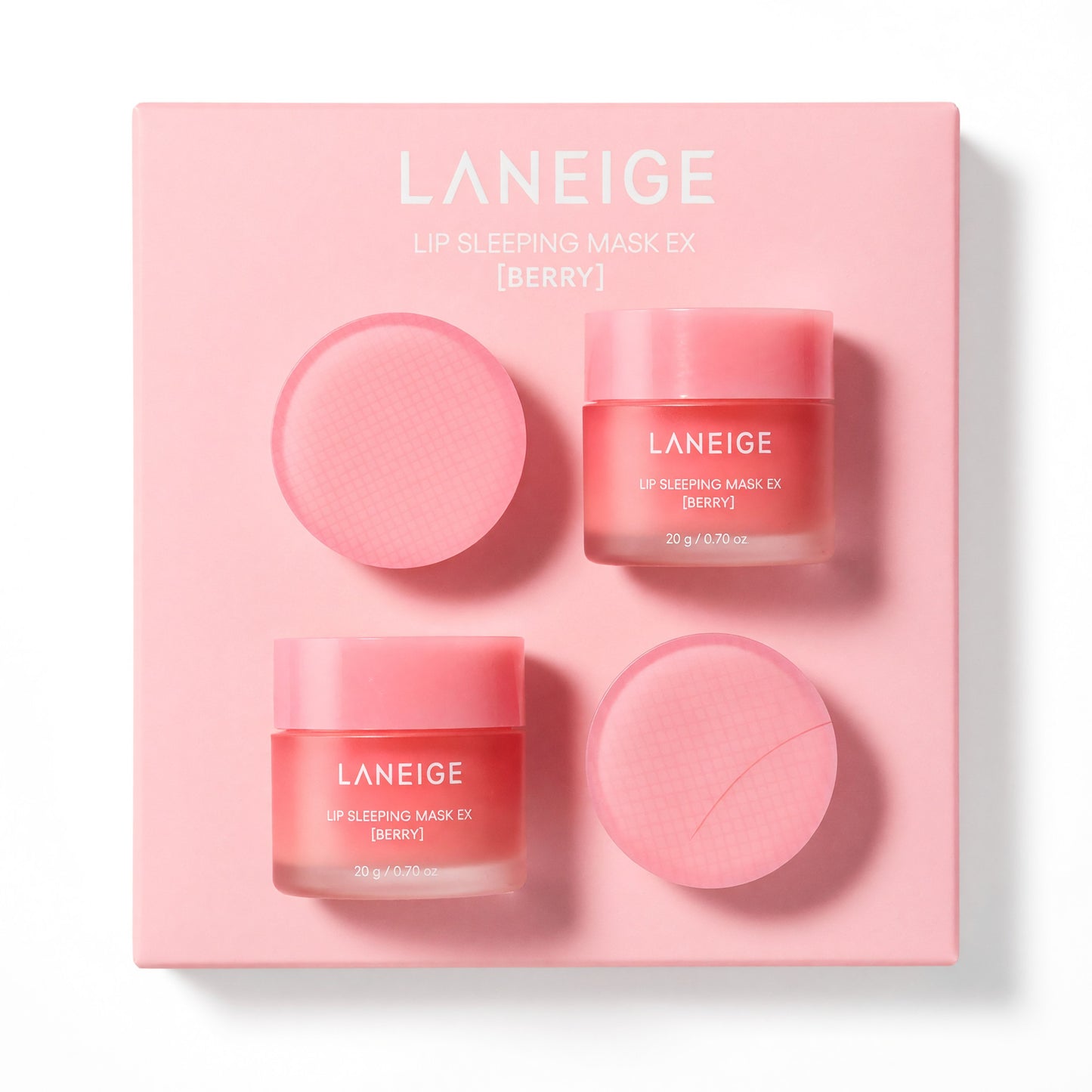 Laneige Lip Sleeping Mask EX by Laneige, 0.7oz Lip Mask - Berry - Pack of 4 by Laneige