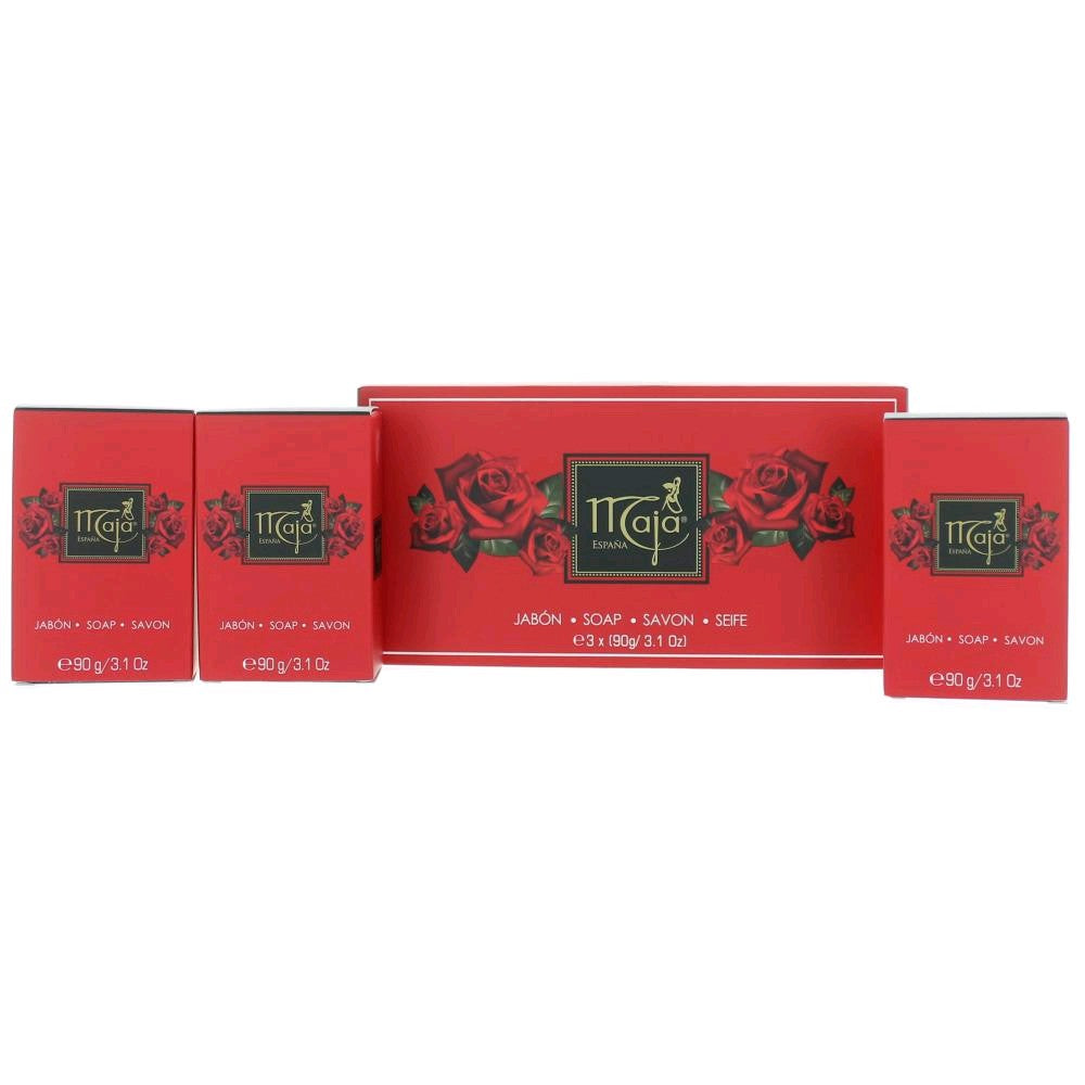 Maja by Maja, Pack of 3 Soaps x 3.1 oz Each for Women by Maja
