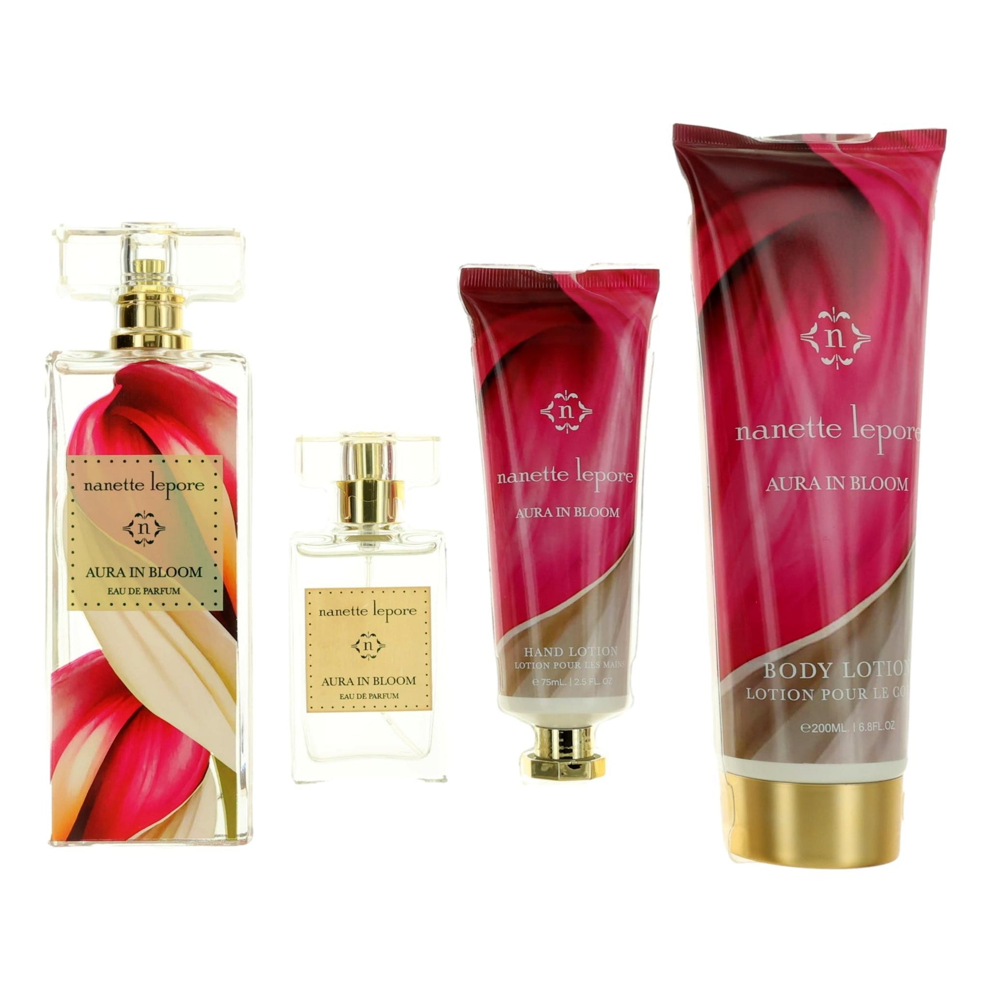 Aura In Bloom by Nanette Lepore, 4 Piece Gift Set for Women by Nanette Lepore