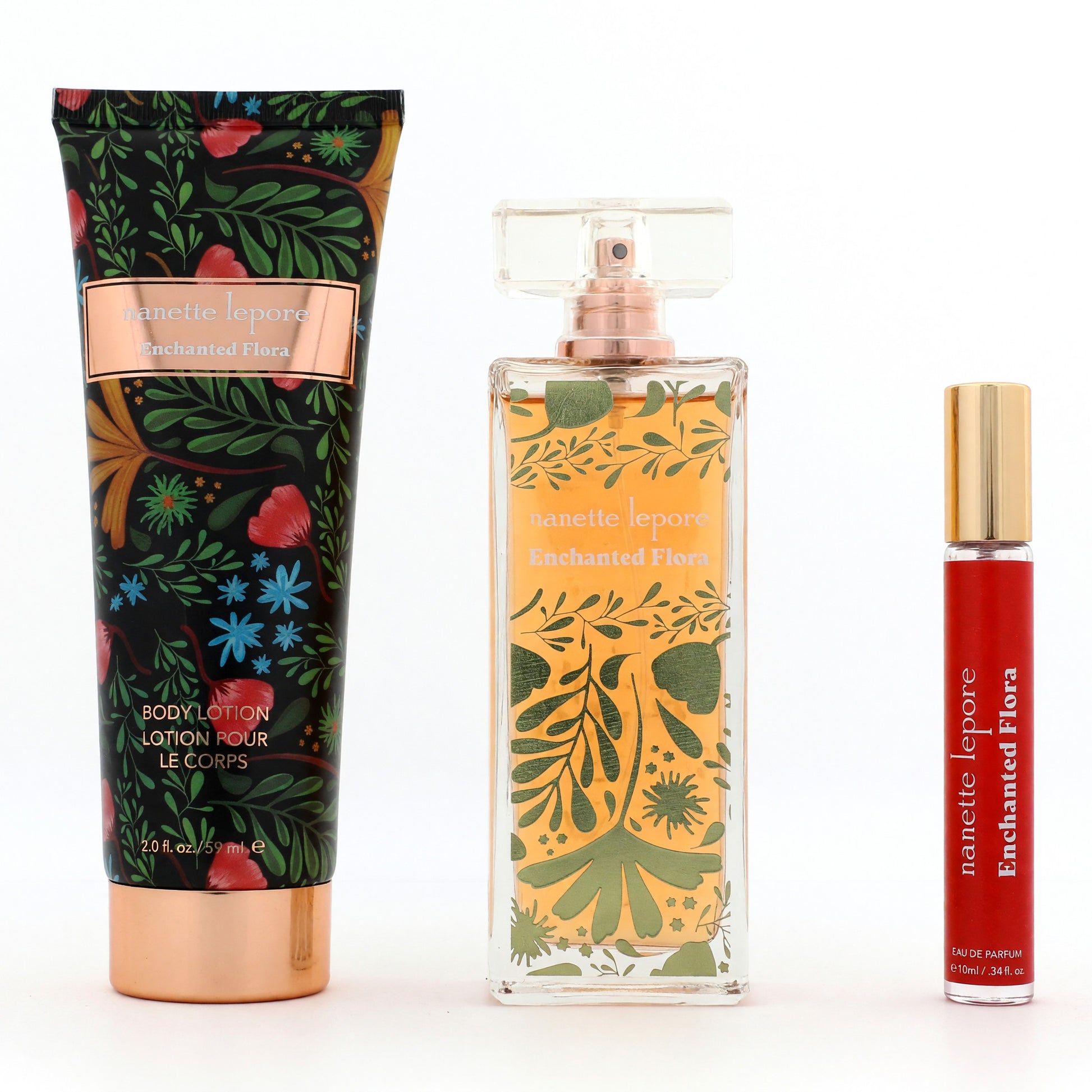 Enchanted Flora by Nanette Lepore, 3 Piece Gift Set for Women by Nanette Lepore
