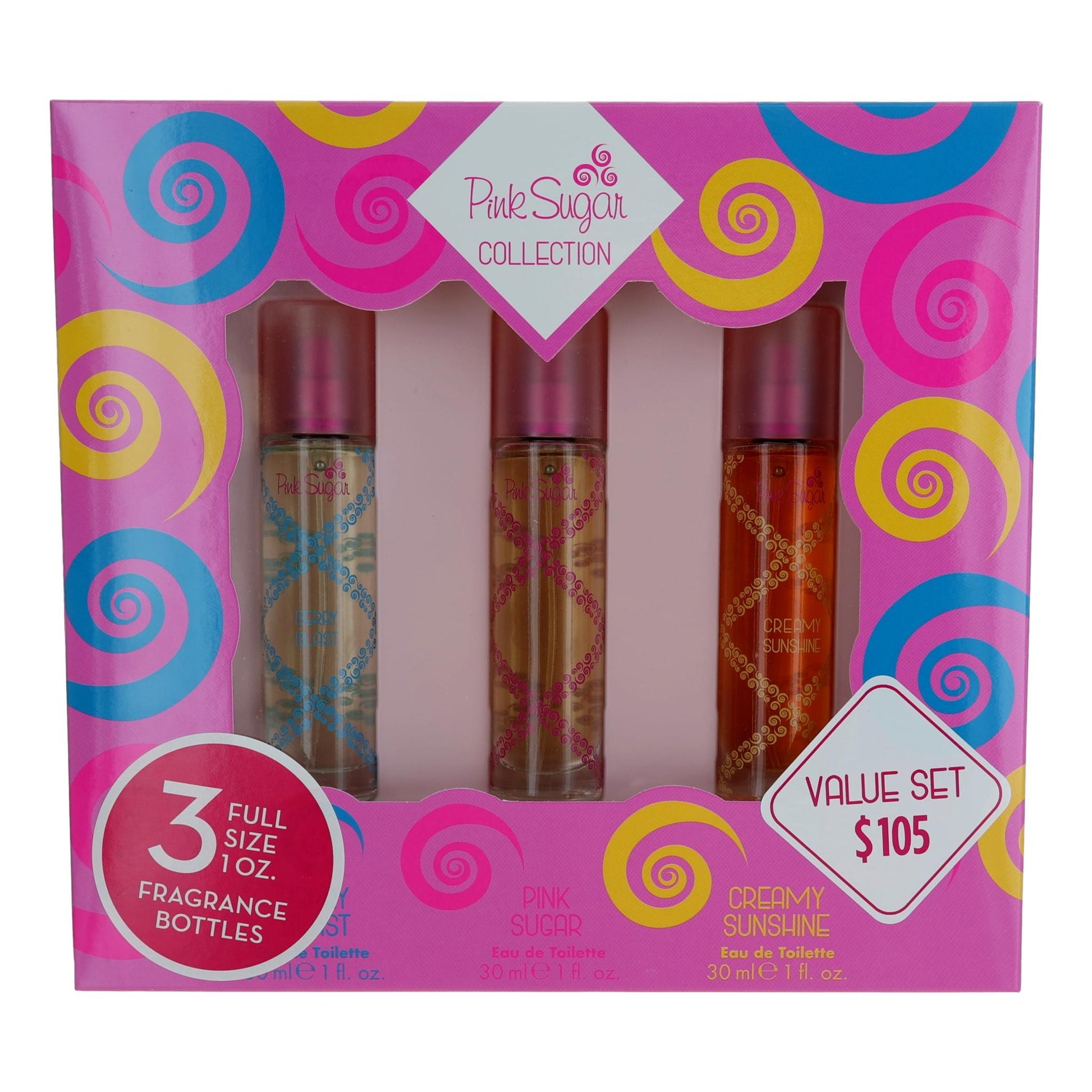 Pink Sugar by Aquolina, 3 Piece Variety Set for Women by Aquolina