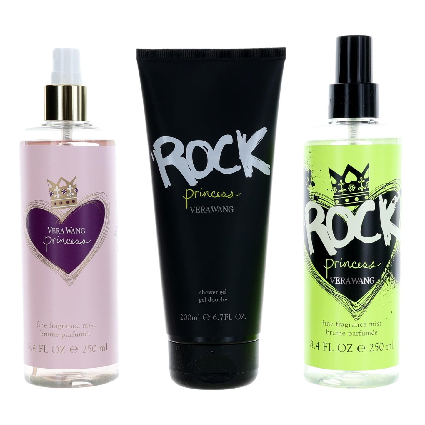 Vera Wang Rock Princess by Vera Wang, 3 Piece Gift Set for Women by Vera Wang