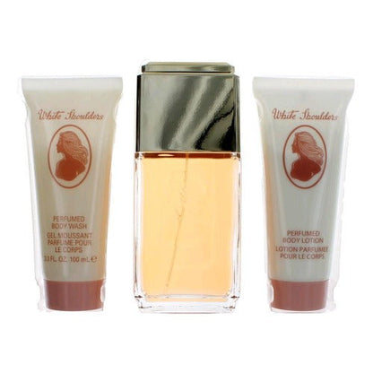 White Shoulders 3 Piece Gift Set by Evyan