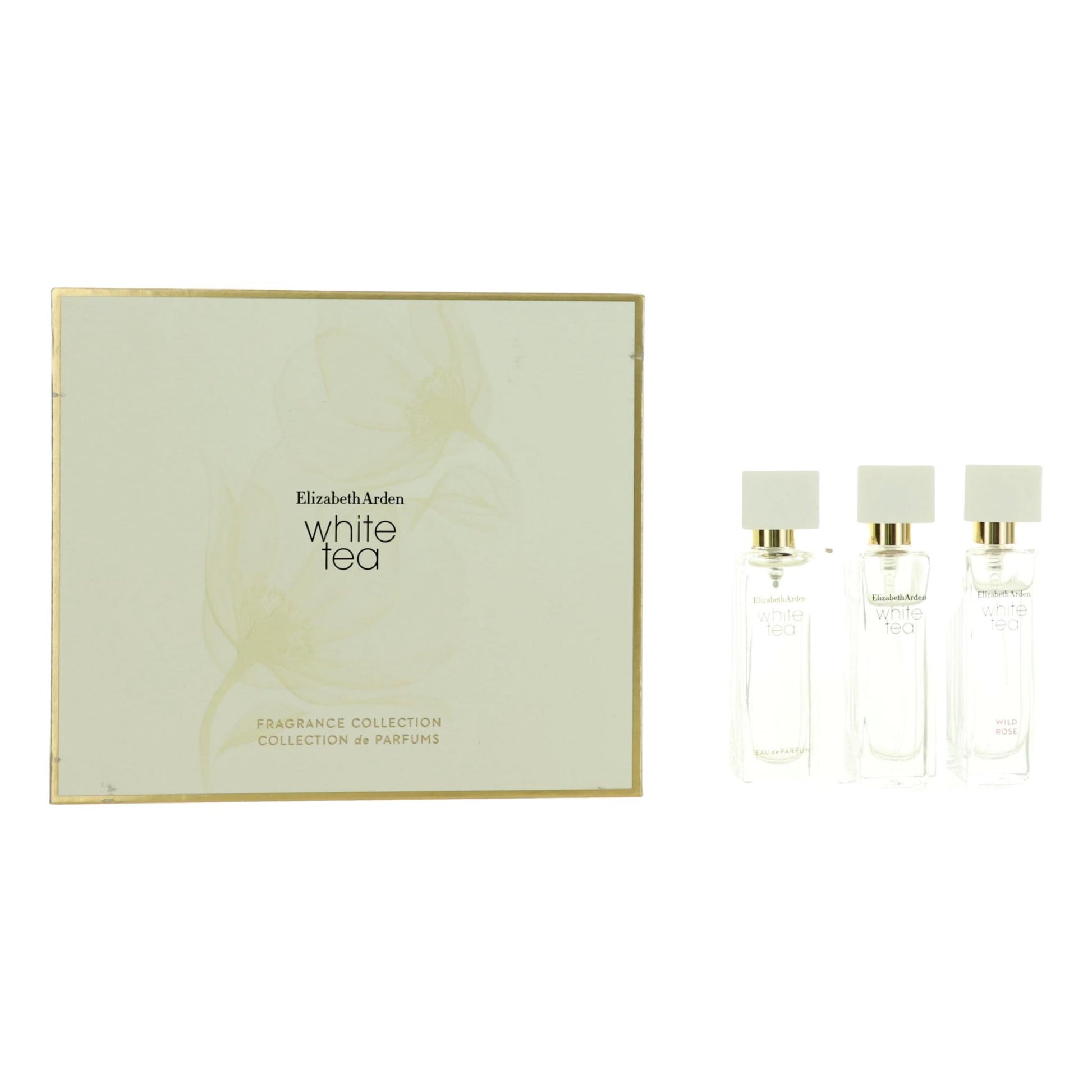 White Tea by Elizabeth Arden, 3 Piece Variety Set for Women by Elizabeth Arden