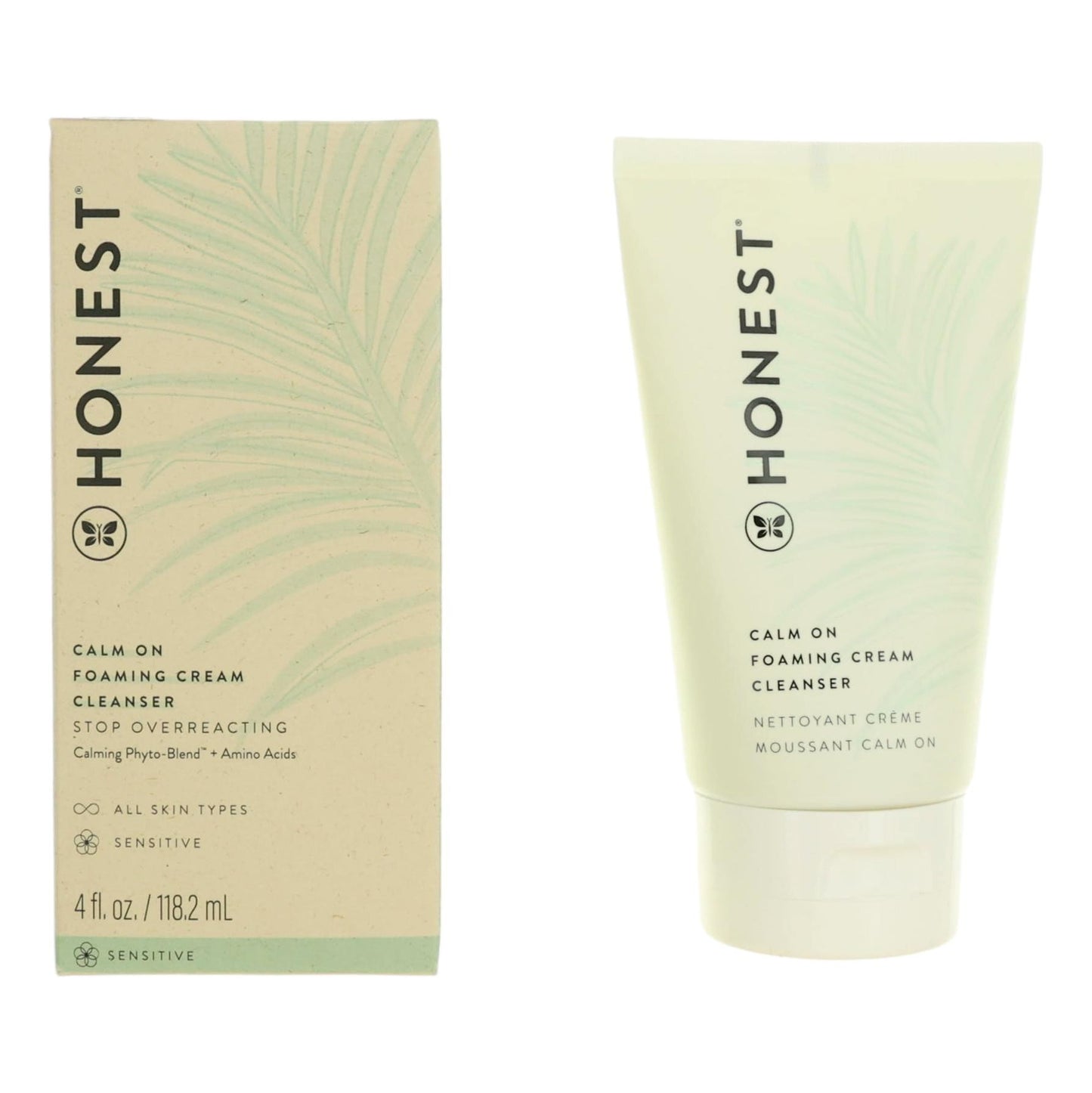 Honest Calm On Foaming Cream Cleanser by Honest, 4 oz Face Cleanser by Honest
