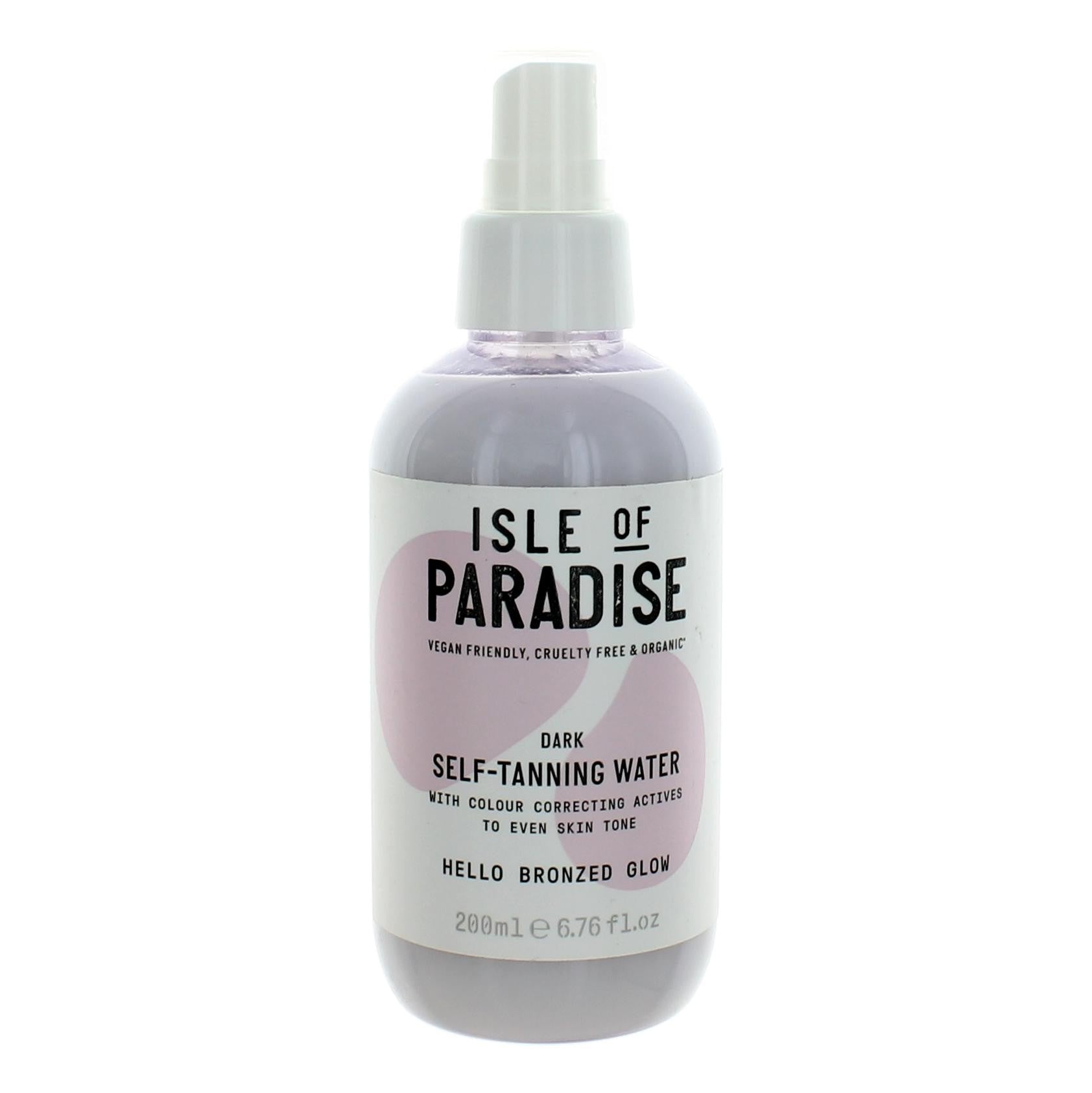 Isle of Paradise Hello Bronzed Glow, 6.76 oz Self Tanning Water - Dark by Isle of Paradise